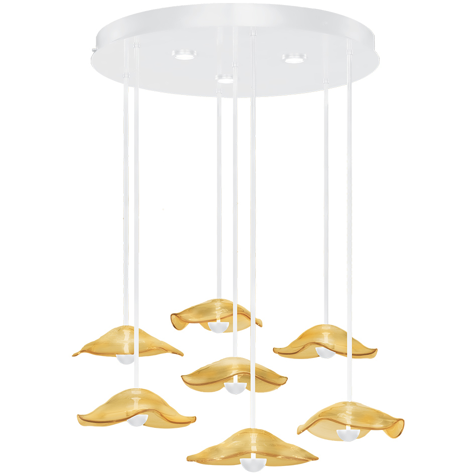 Embark 10 Light 43 inch White Pendant Ceiling Light