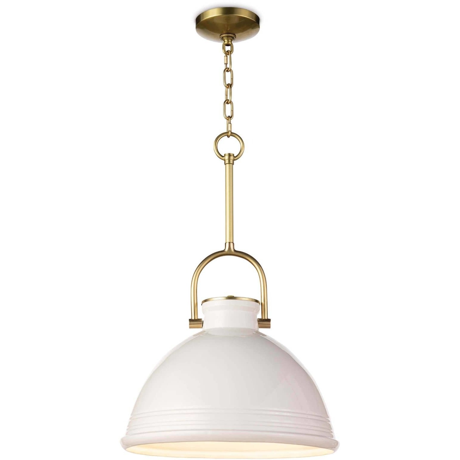 Eloise 1 Light 16 inch White Pendant Ceiling Light