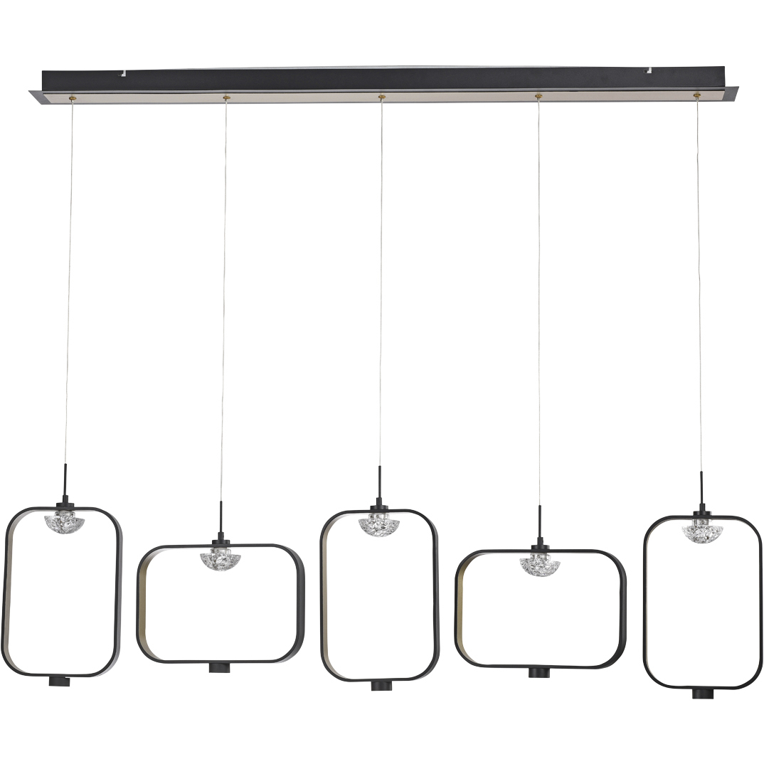 Dagmar LED 5 inch Black Chandelier Ceiling Light