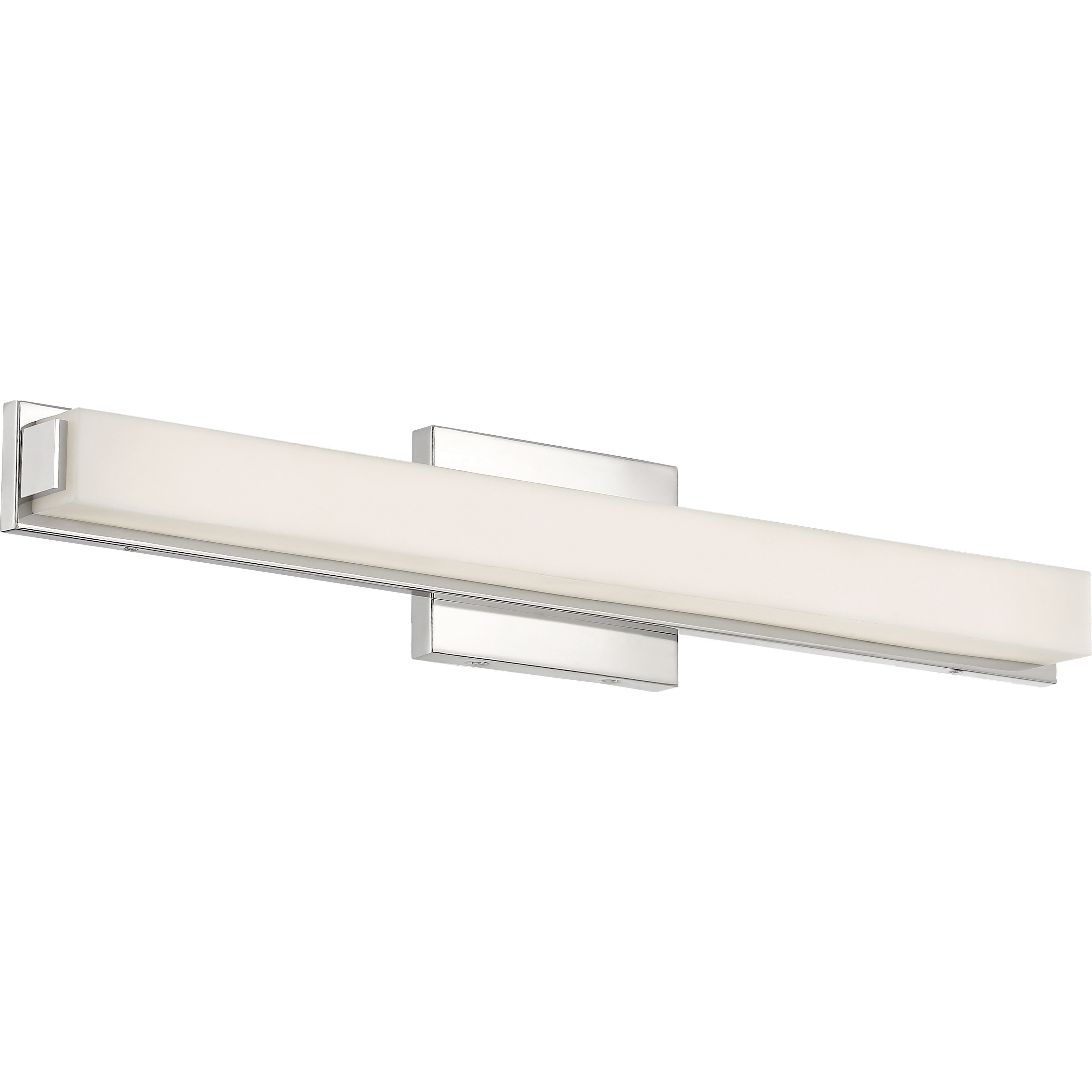 Slick LED 25 inch Polished Nickel Vanity Light Wall Light
