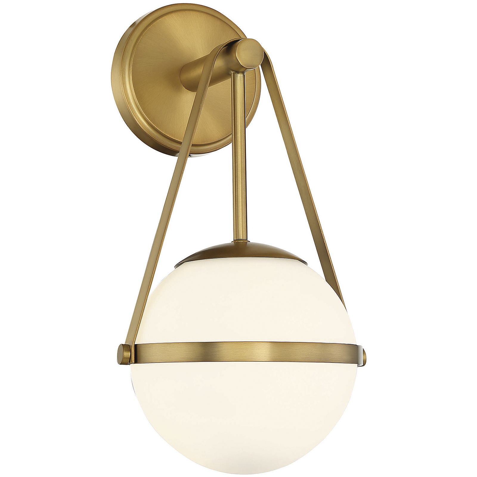 Polson 1 Light 8 inch Warm Brass Wall Sconce Wall Light, Essentials