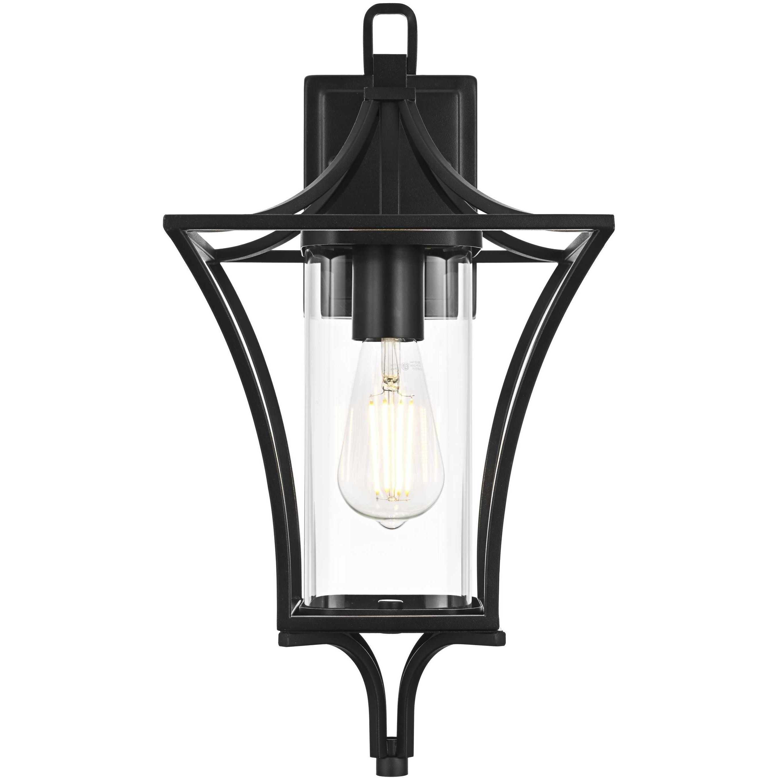 Belgrade 1 Light 18.5 inch Black Outdoor Wall Sconce