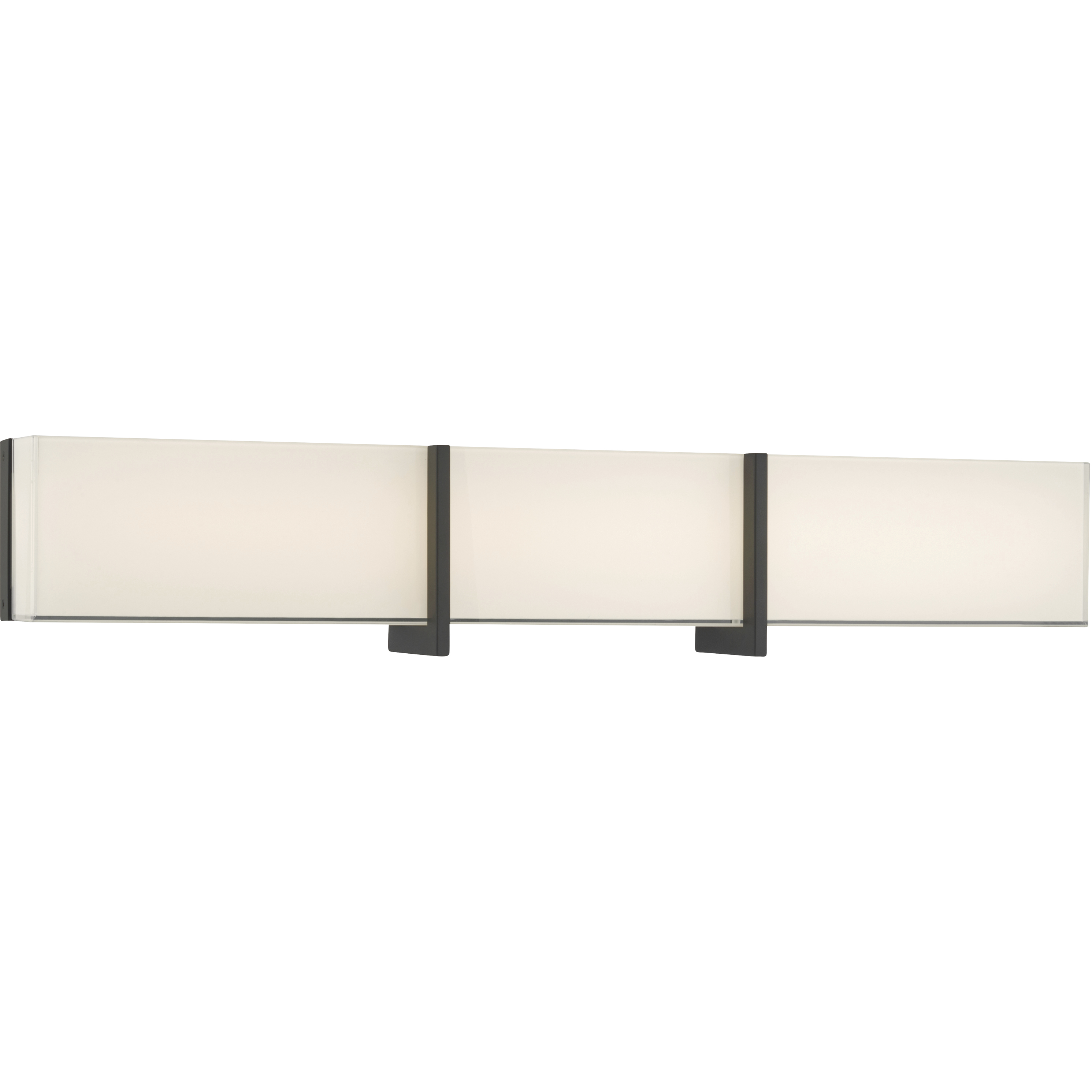 High Rise LED 30.25 inch Dark Matte Black Bath Bar Wall Light