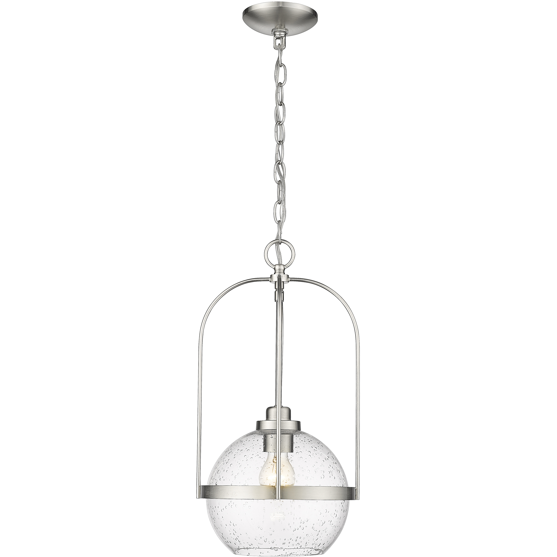 Devonshire 1 Light 10 inch Brushed Nickel Pendant Ceiling Light in Satin Nickel