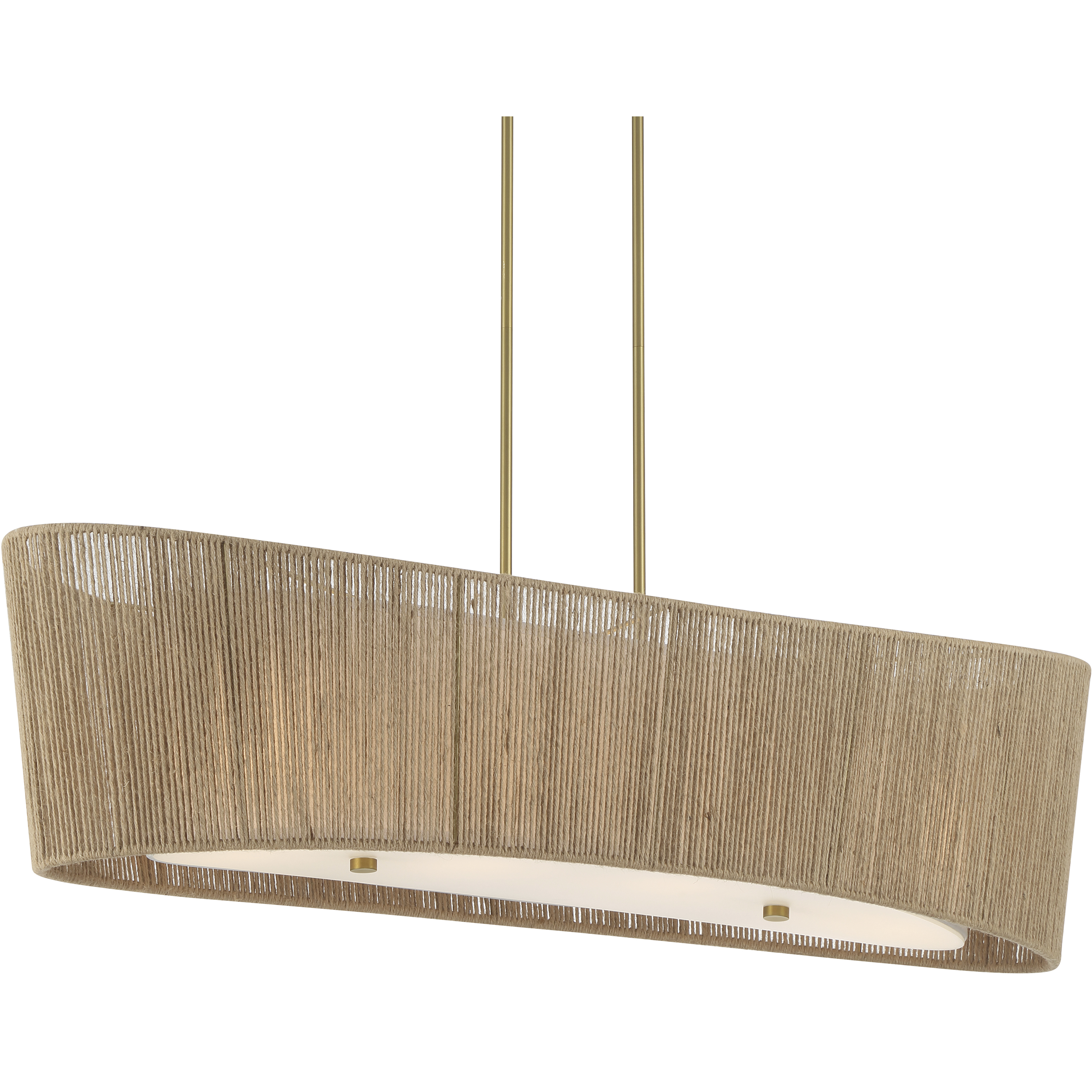 Key Largo 4 Light 45 inch Soft Brass Linear Chandelier Ceiling Light