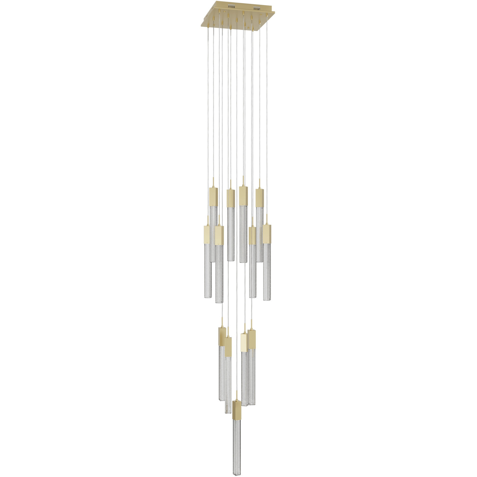 Boa LED 20 inch Brushed Brass Multi Port Pendant Ceiling Light