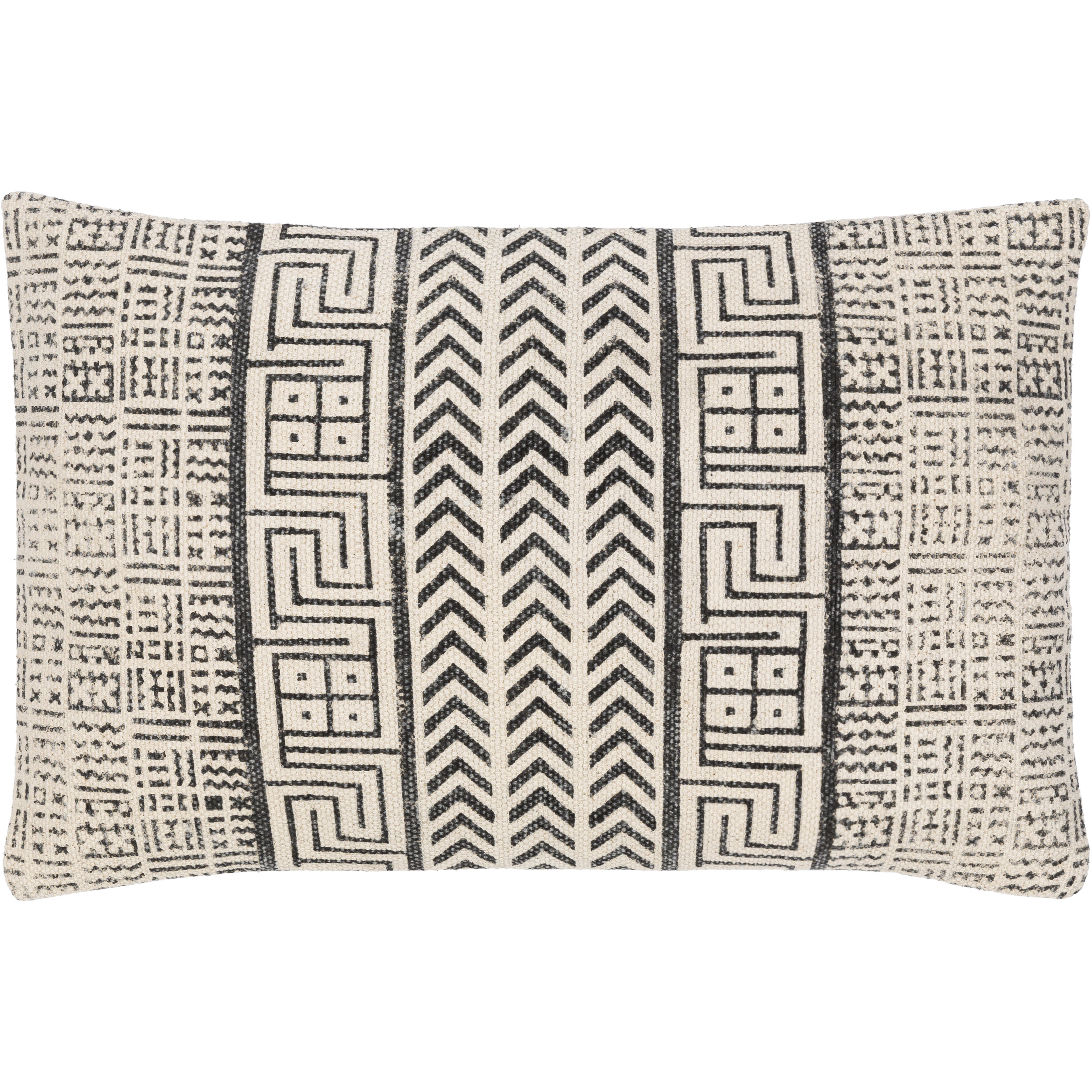 Janya 22 inch Black Pillow Kit in 14 x 22, Lumbar