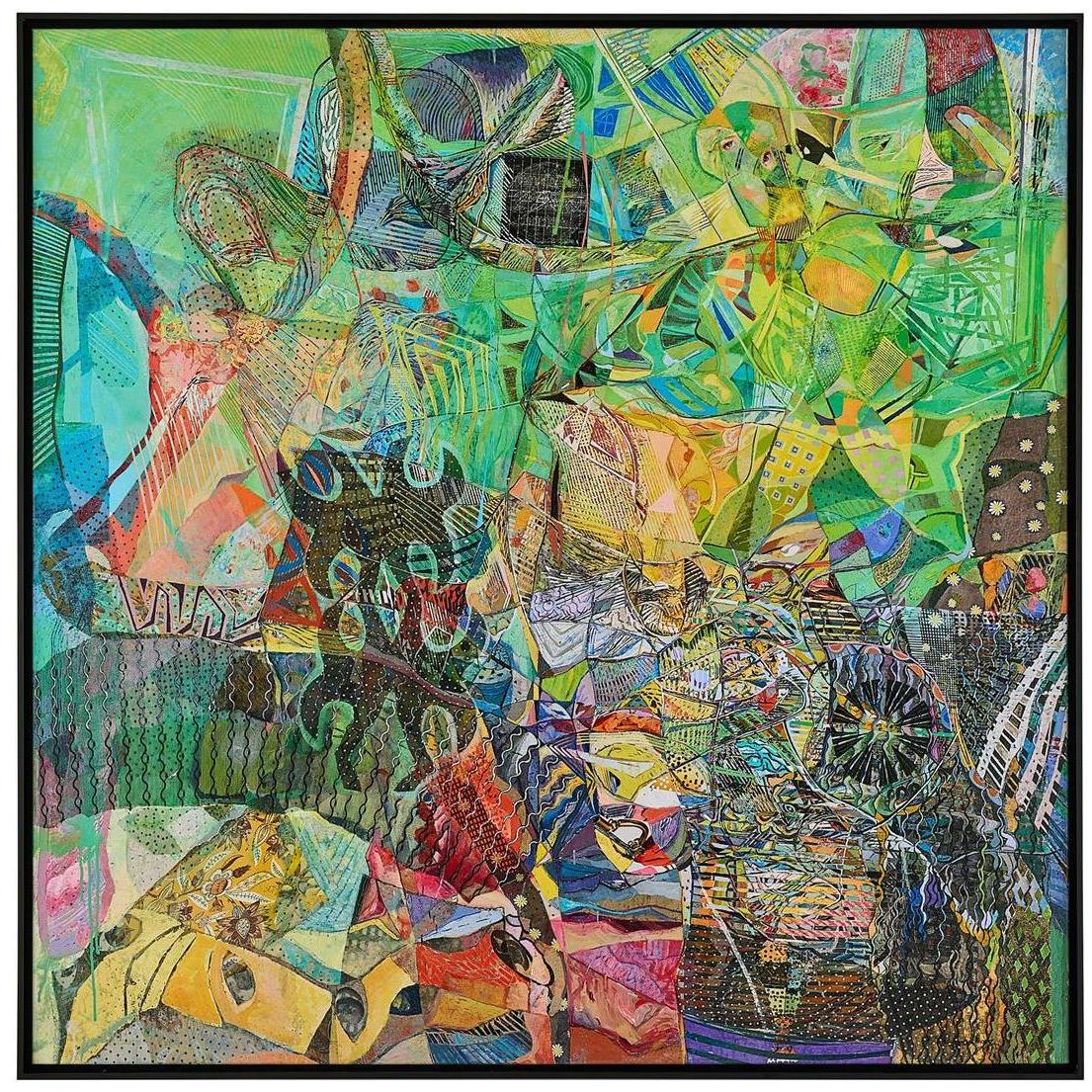 Teng Fei's Vivid Daydreams 53 X 53 inch Oils and Original Art