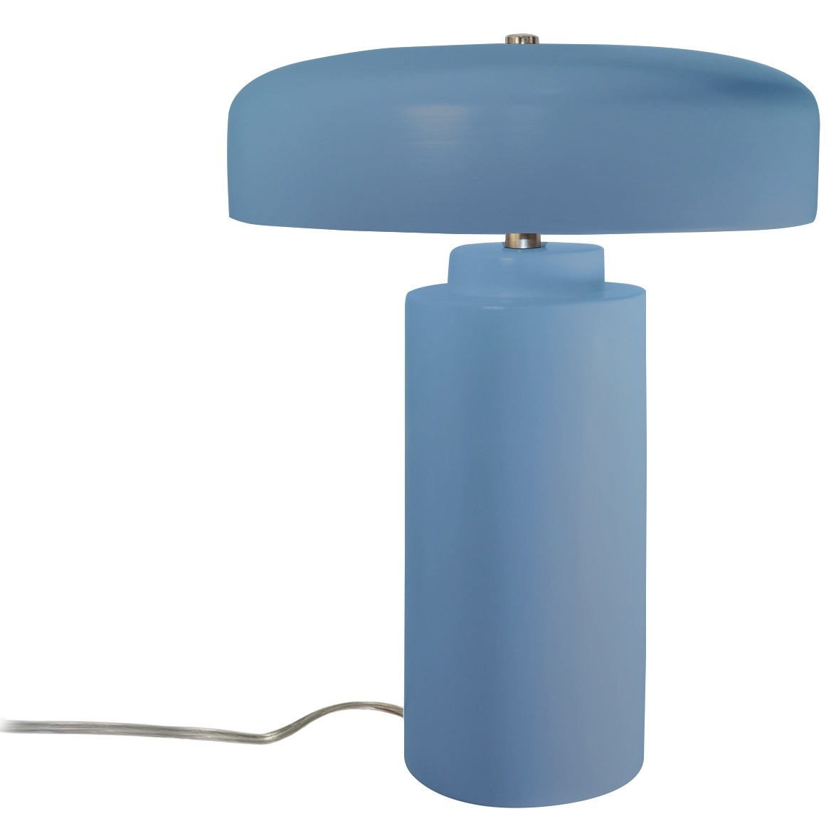 Portable 16.5 inch 60.00 watt Sky Blue and Polished Nickel Portable Lamp Portable Light
