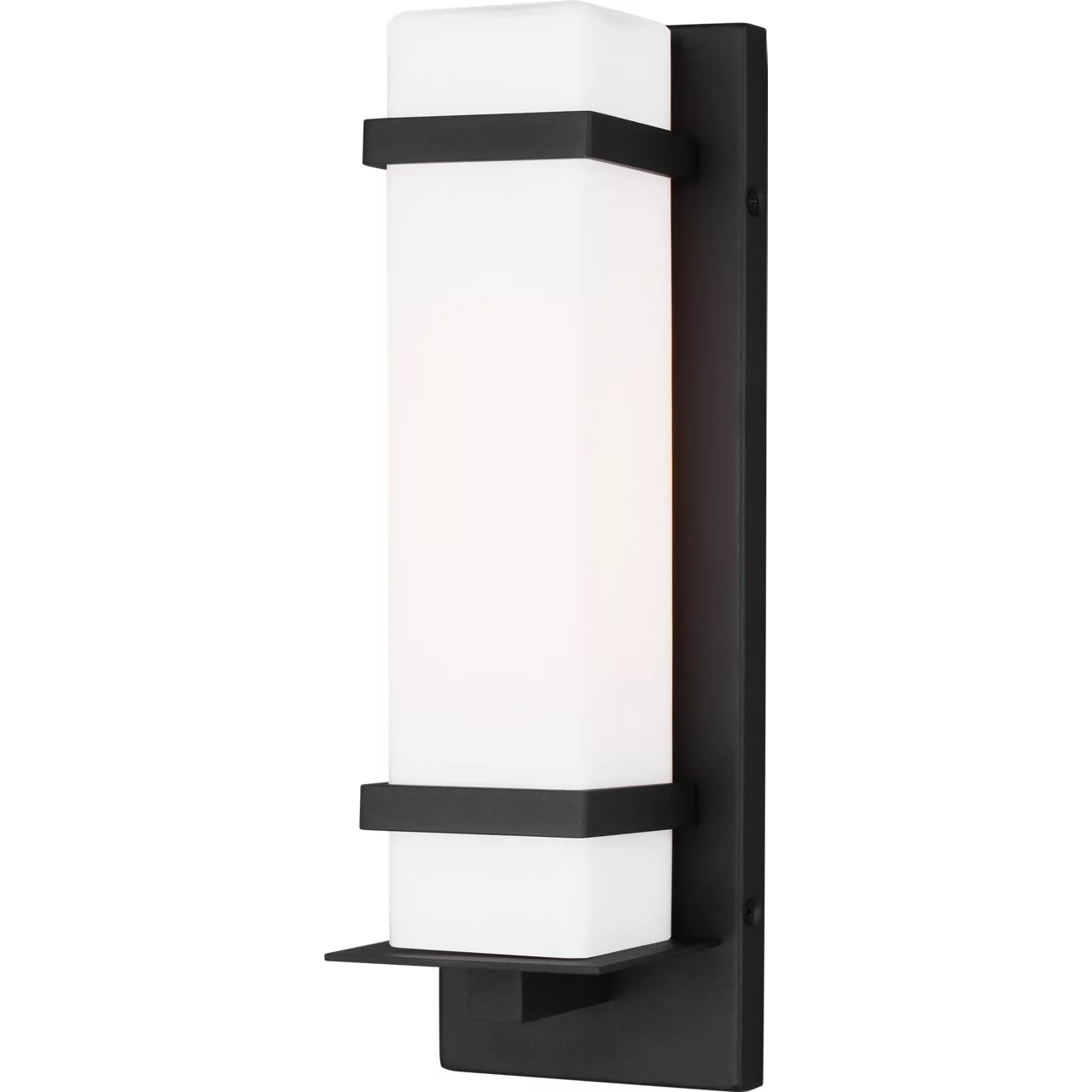 Alban 1 Light 14 inch Black Outdoor Wall Lantern, Small