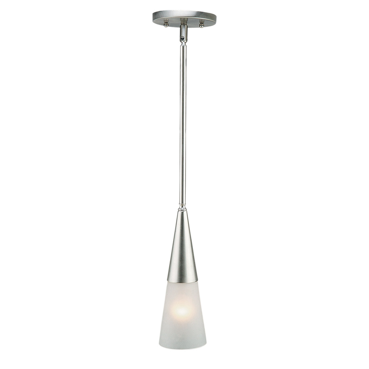 Signature 1 Light 5 inch Brushed Nickel Mini Pendant Ceiling Light