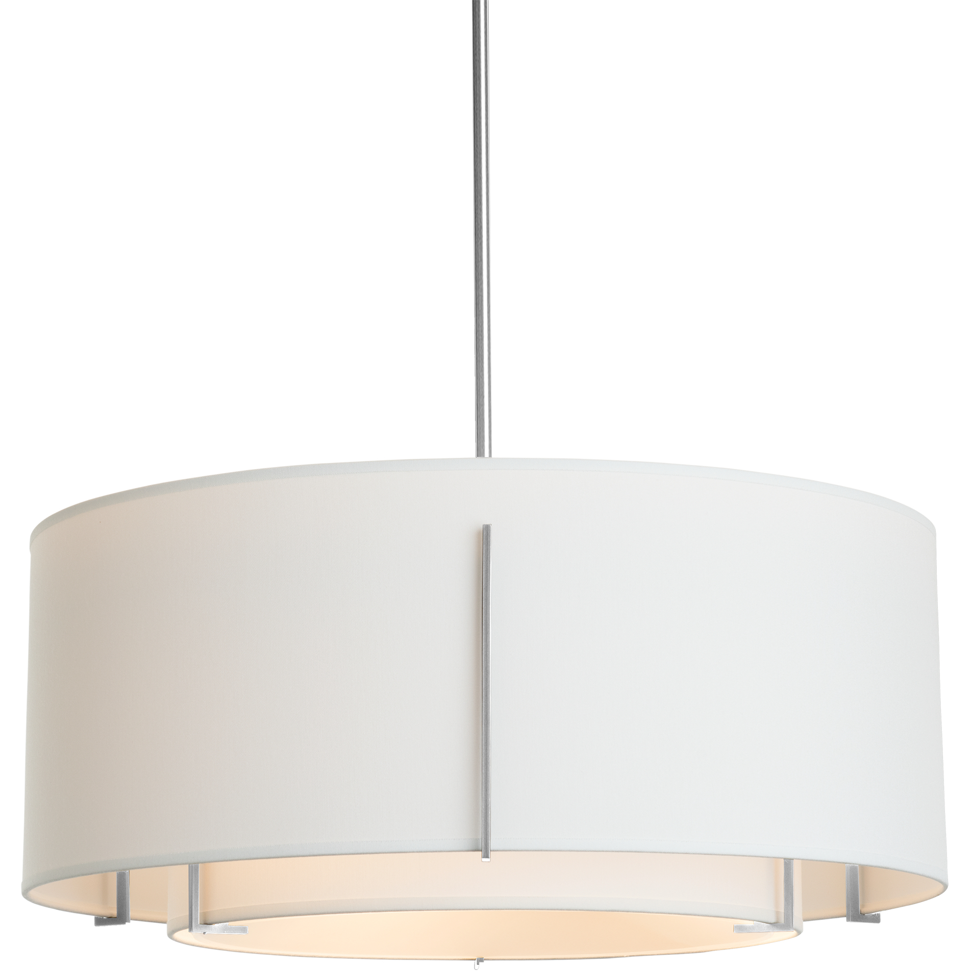 Exos 3 Light 28 inch Sterling Pendant Ceiling Light in Natural Anna, Large
