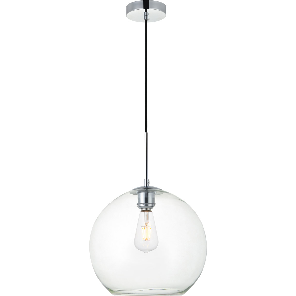 Huntington 1 Light 11.8 inch Chrome Pendant Ceiling Light