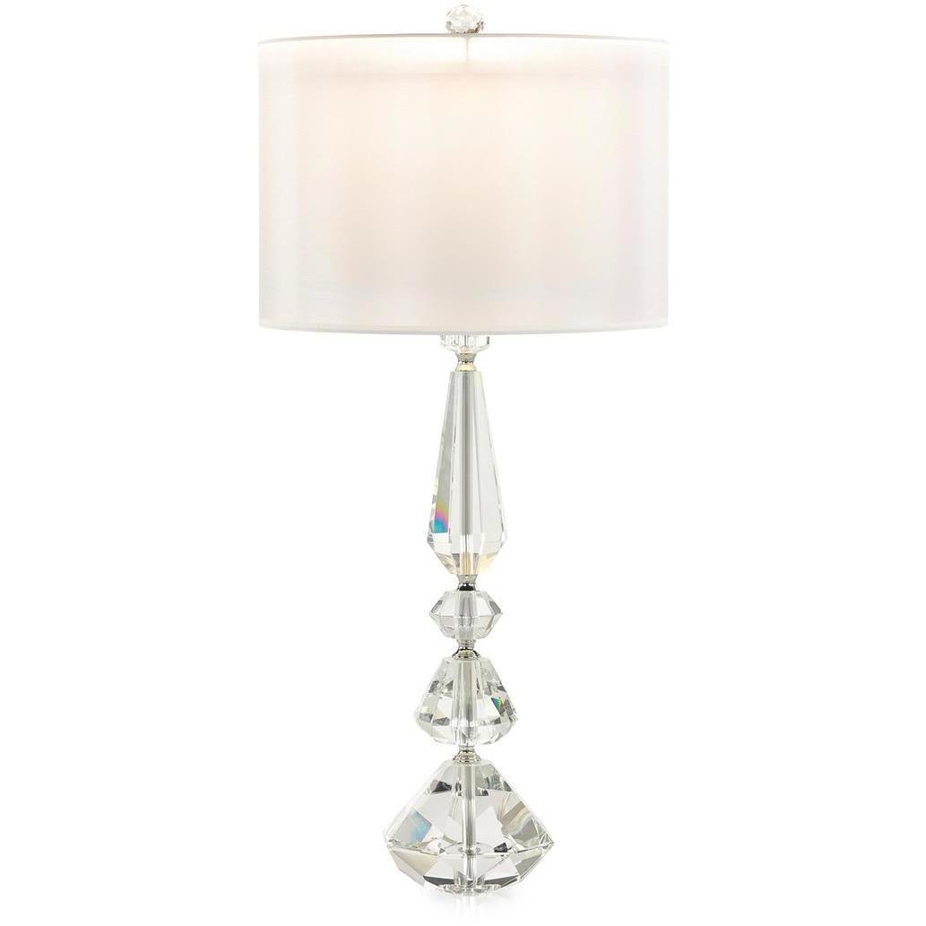 Balustered Crystal 25.5 inch Table Lamp Portable Light