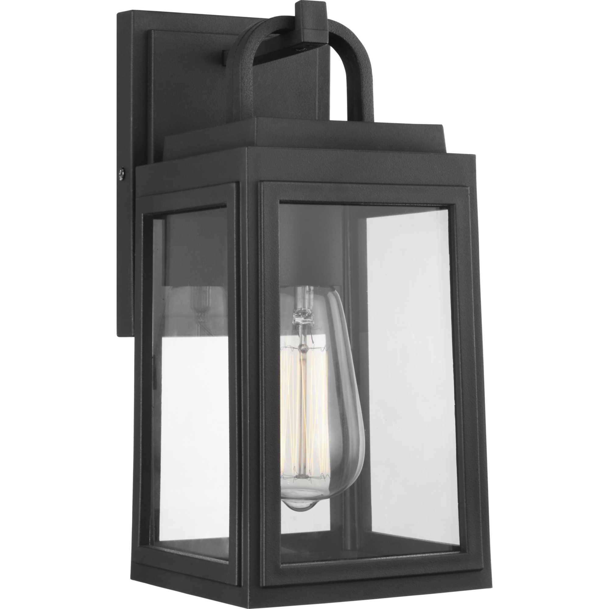 Grandbury 1 Light 12 inch Textured Black Outdoor Wall Lantern, with DURASHIELD, Small 