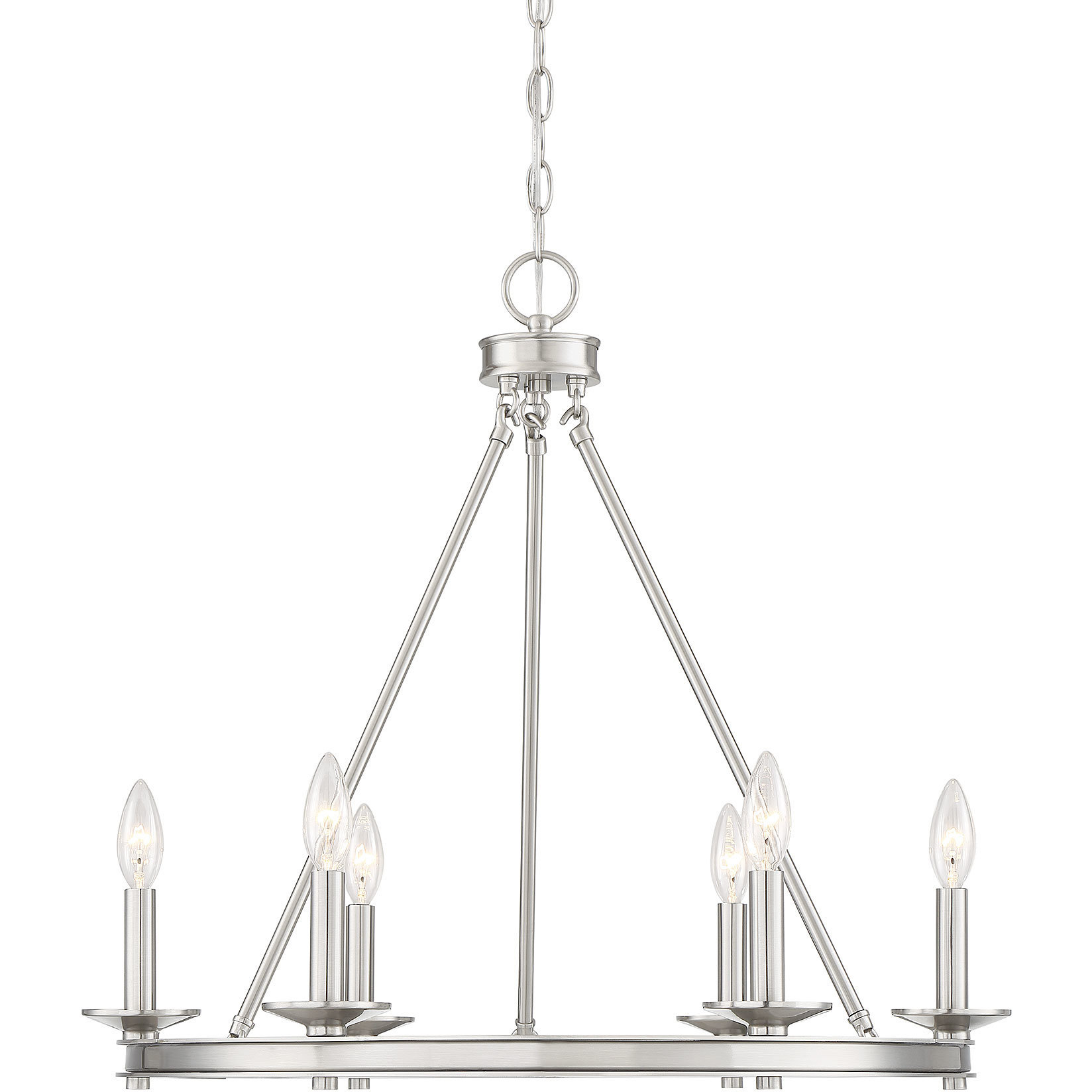 Middleton 6 Light 25 inch Satin Nickel Chandelier Ceiling Light, Essentials