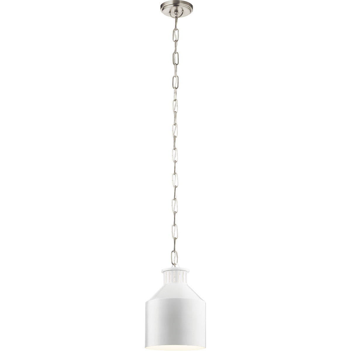Montauk 1 Light 8.5 inch White Mini Pendant Ceiling Light