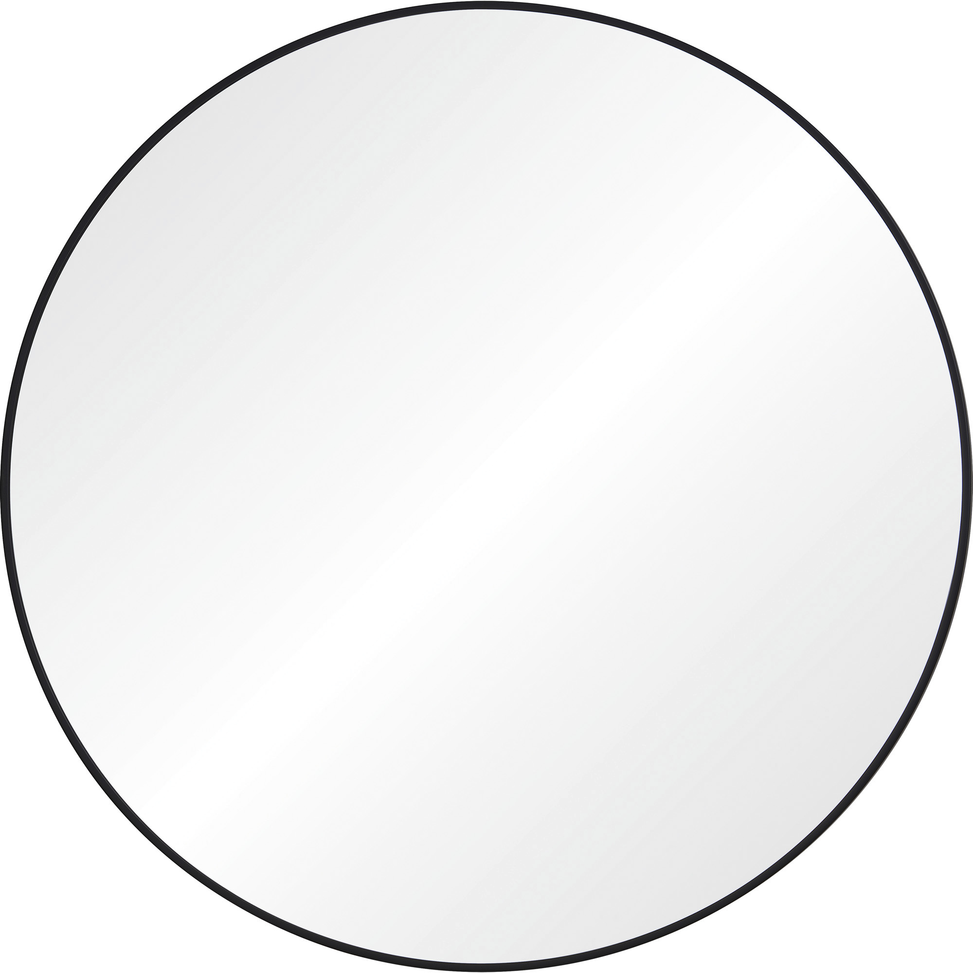 Posadas 36 X 36 inch Matte Black and Clear Mirror