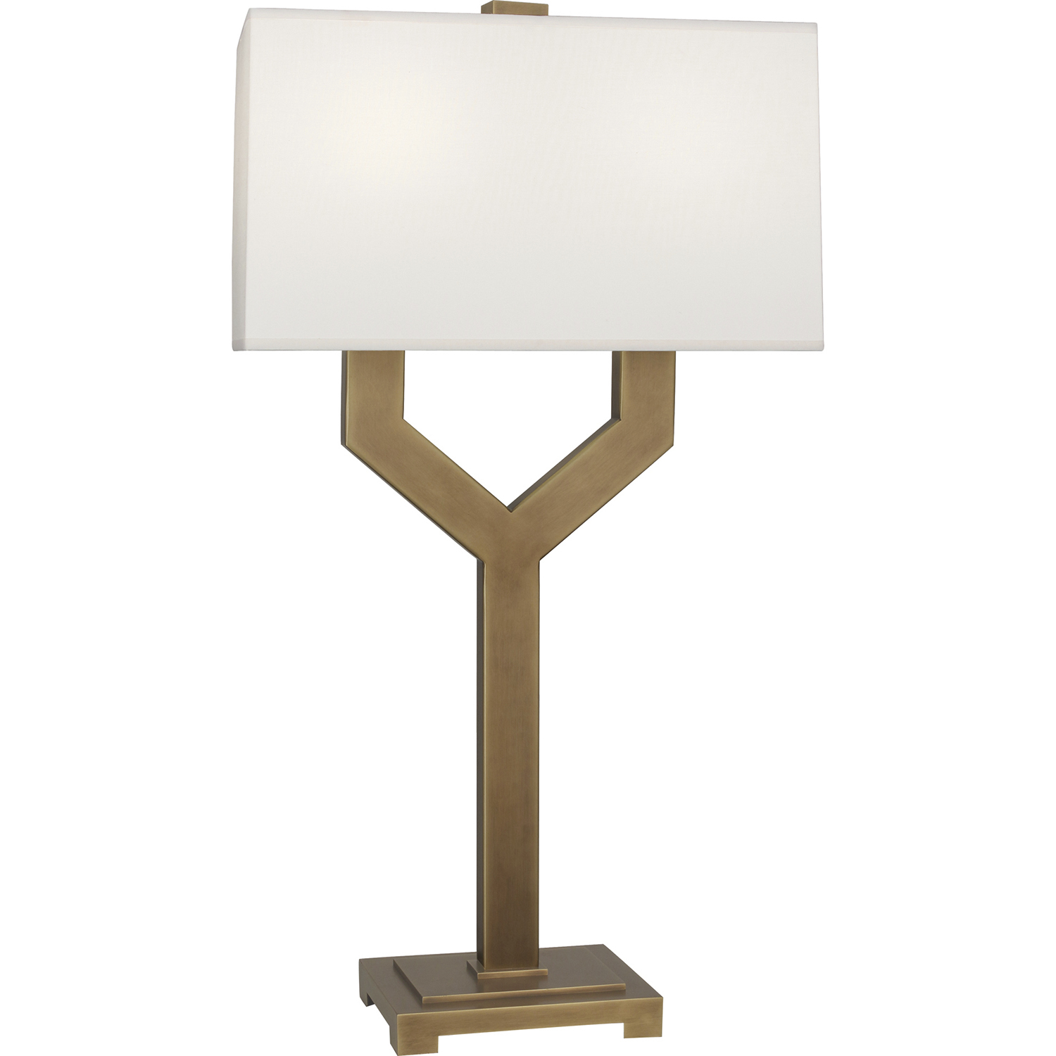 Valerie 34.25 inch 100 watt Vintage Brass Table Lamp Portable Light in Fondine