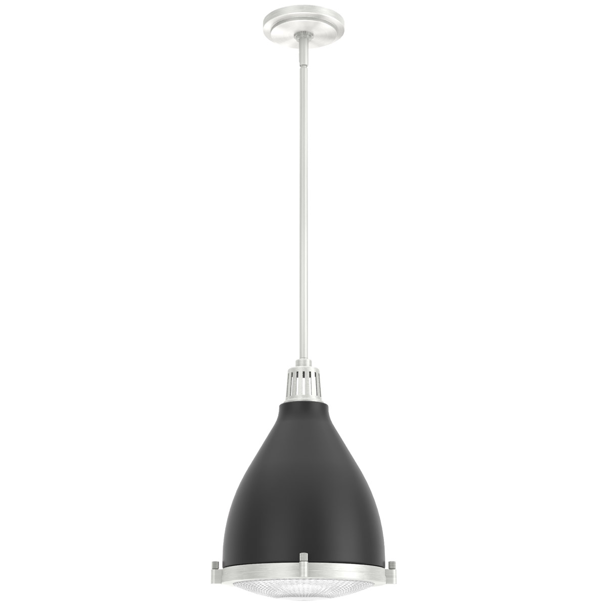 Bluff View 1 Light 10.25 inch Flat Matte Black Pendant Ceiling Light