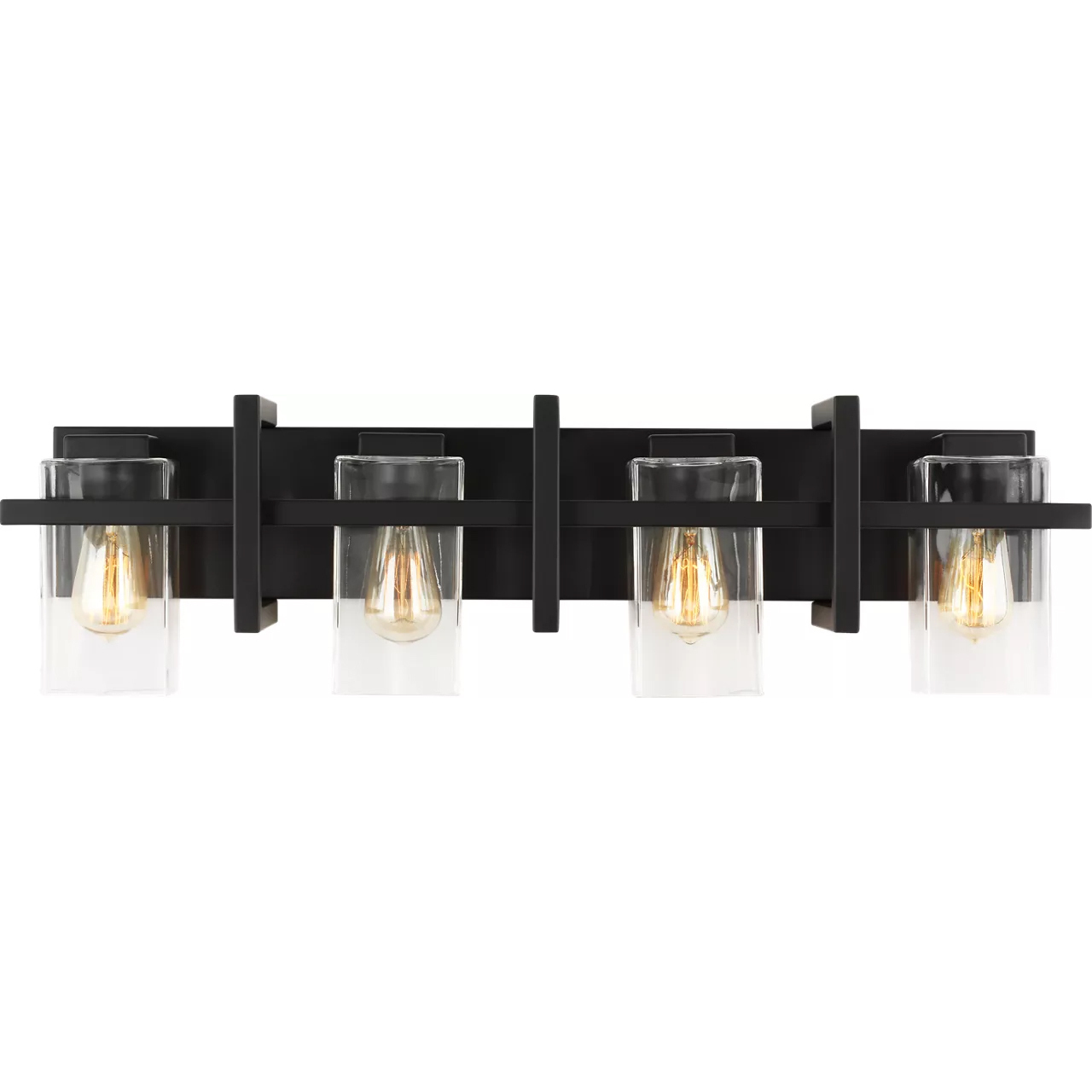 Mitte 4 Light 33 inch Midnight Black Bath Vanity Wall Sconce Wall Light