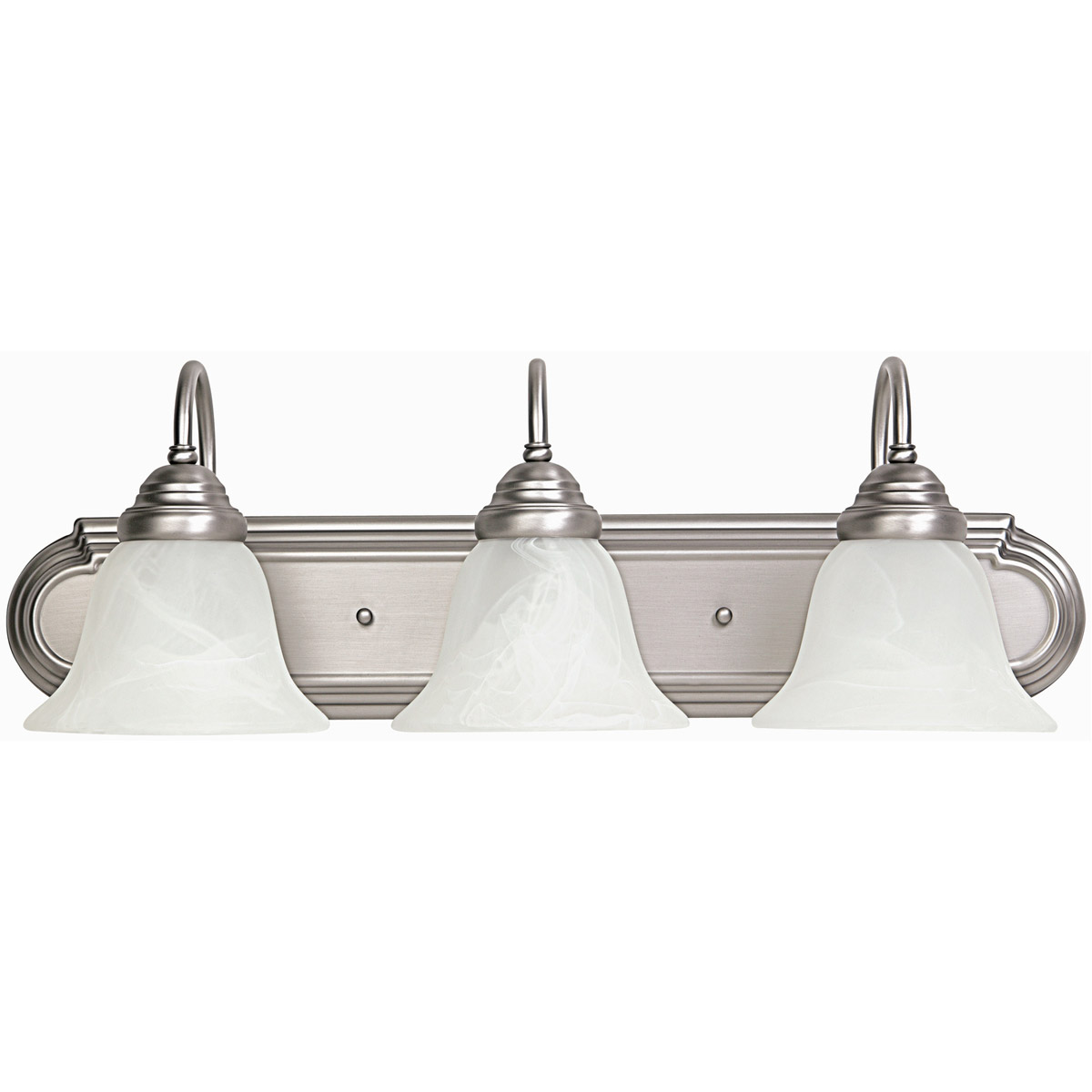 Booker 3 Light 24 inch Matte Nickel Vanity Light Wall Light