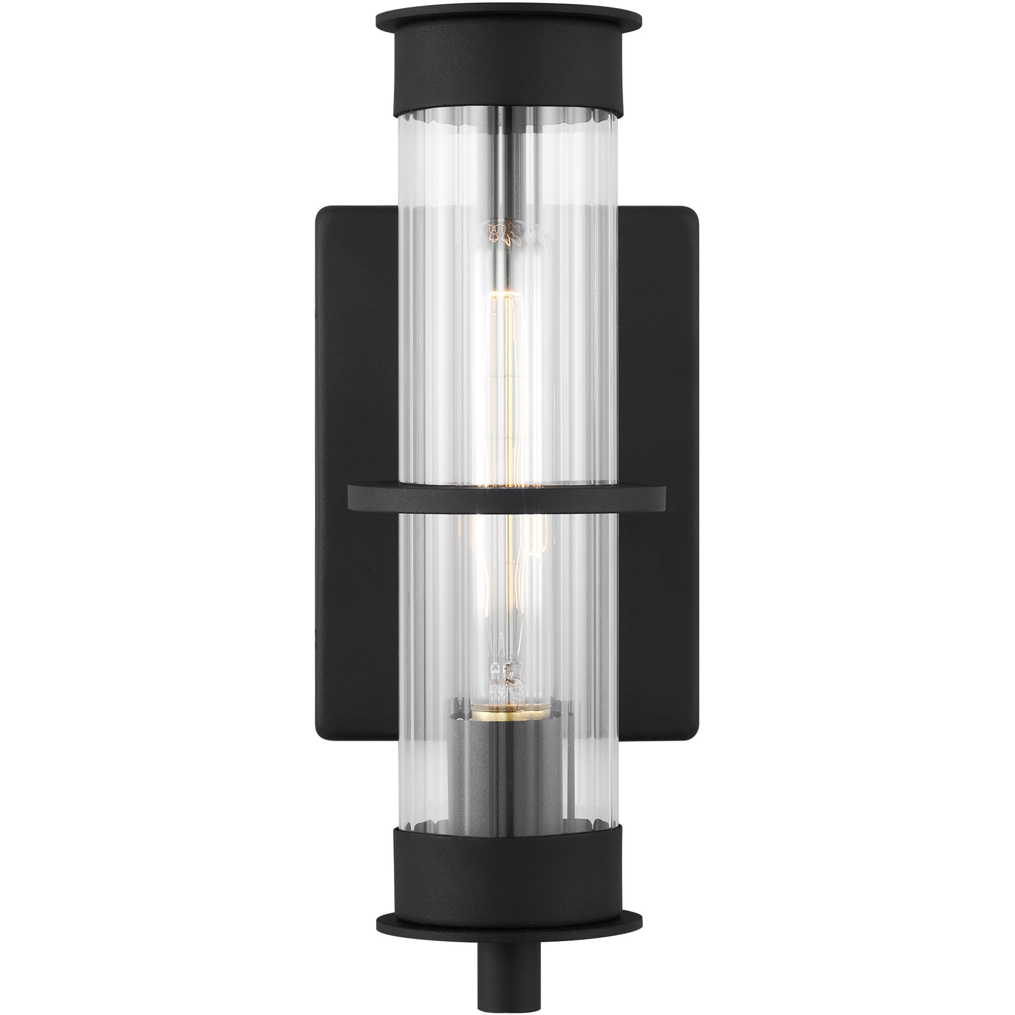 Alcona 1 Light 12.5 inch Black Outdoor Wall Lantern