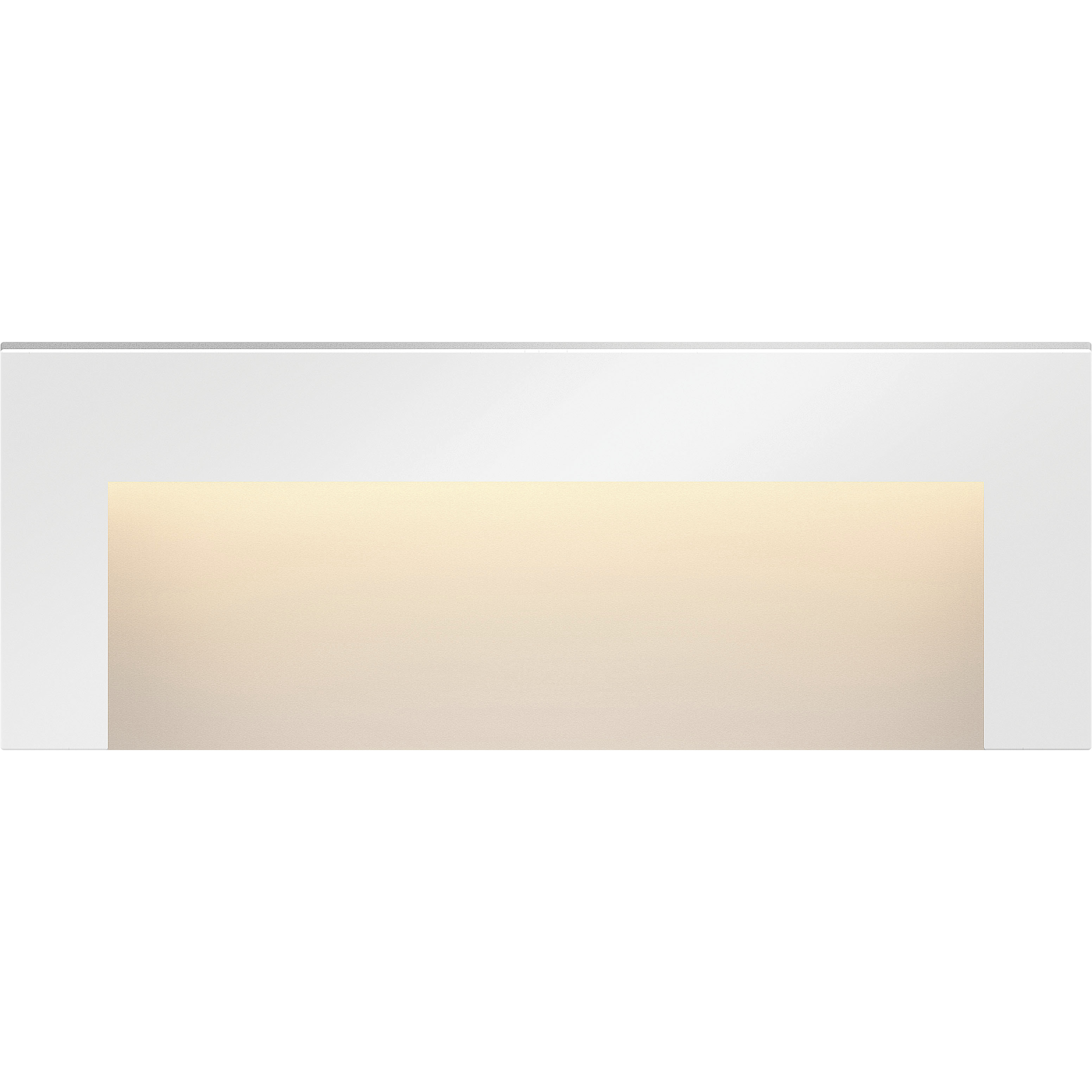 Taper 12v 2.50 watt Satin White Landscape Deck Sconce, Horizontal