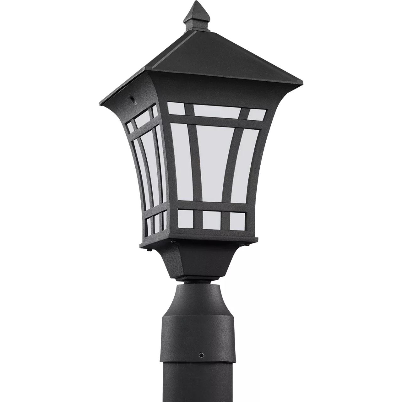 Herrington 1 Light 16.5 inch Black Outdoor Post Lantern