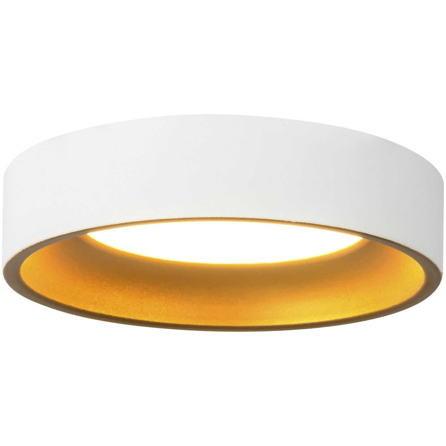 Nix 5.38 inch White and Gold Flush Mount Ceiling Light