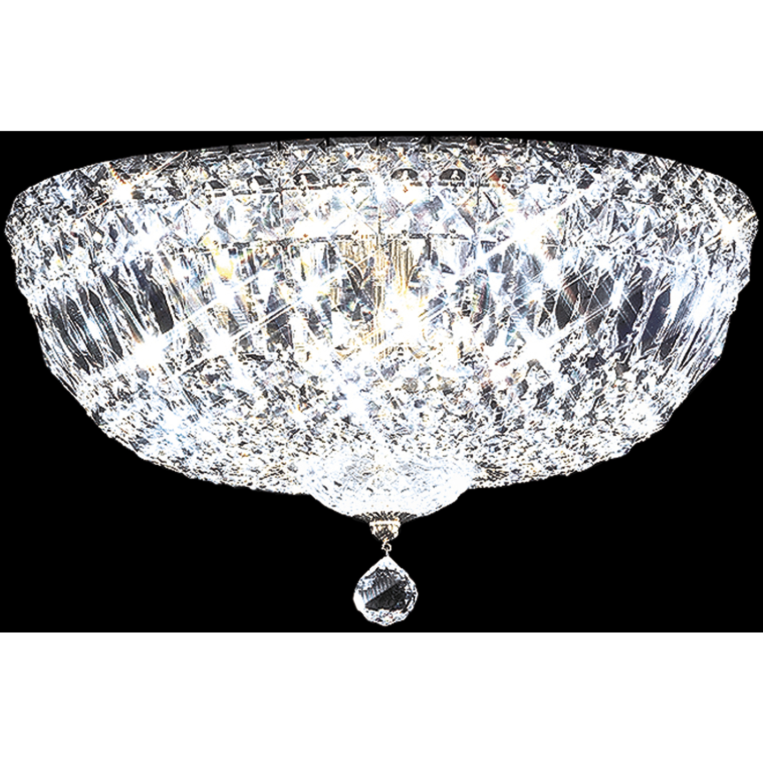 Prestige 6 Light 14 inch Silver Flush Mount Ceiling Light