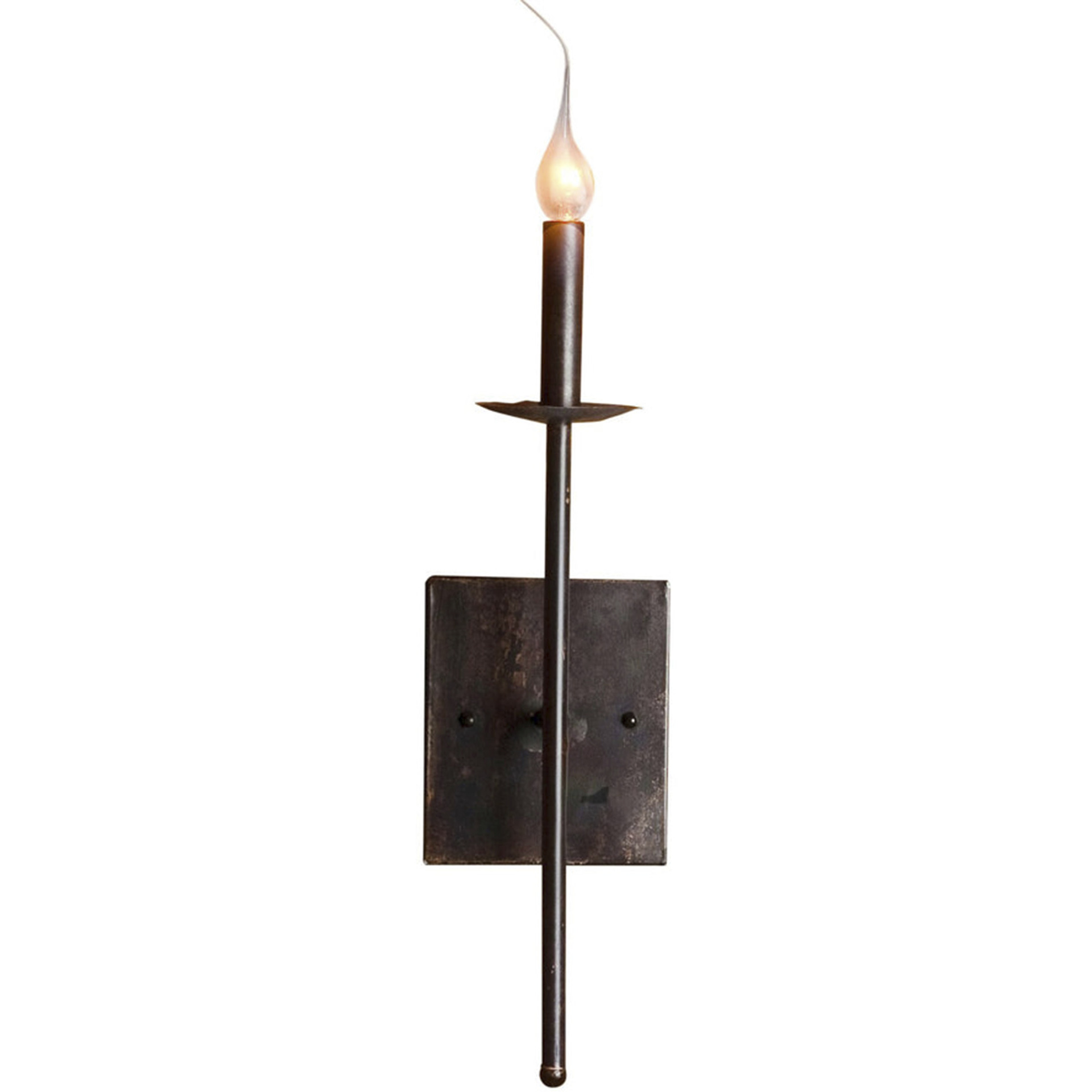 Alpine 1 Light Darkened Bronze Wall Sconce Wall Light in Small