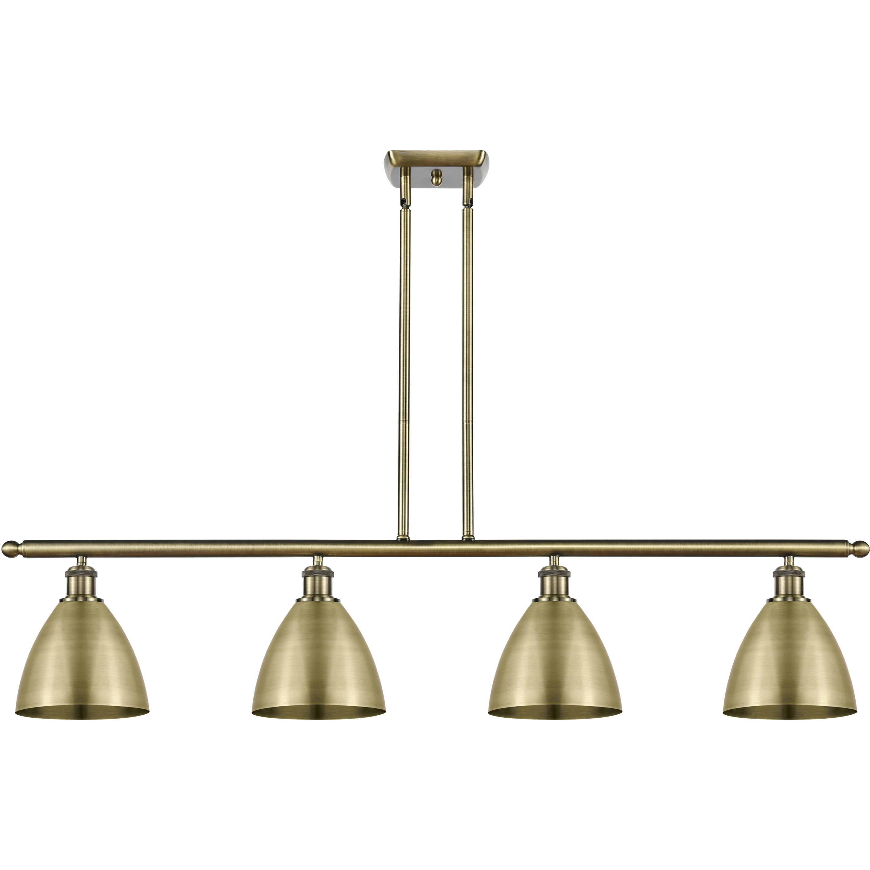 Ballston Dome 4 Light 48 inch Antique Brass Island Light Ceiling Light