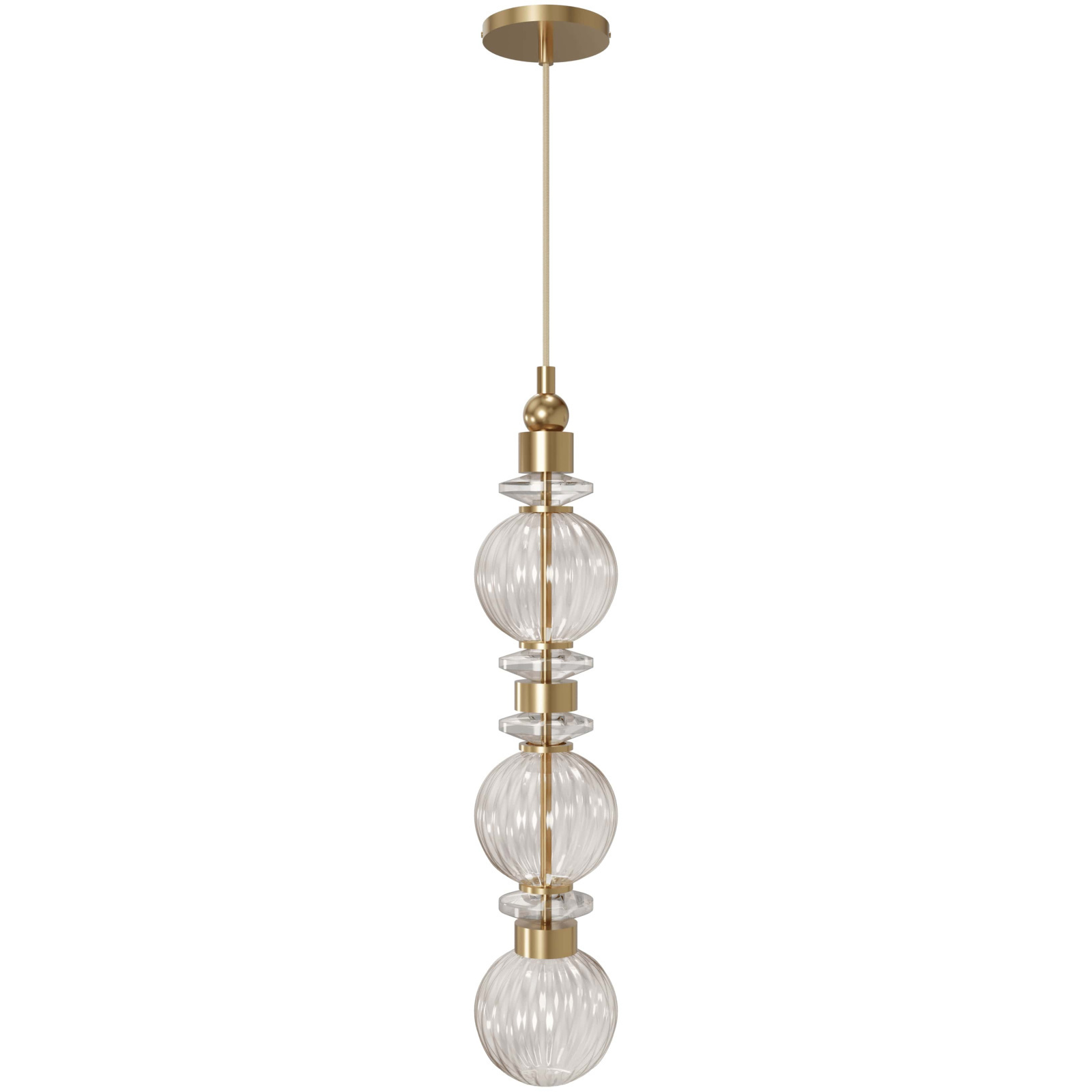 Avra LED 5 inch Aged Brass Pendant Ceiling Light