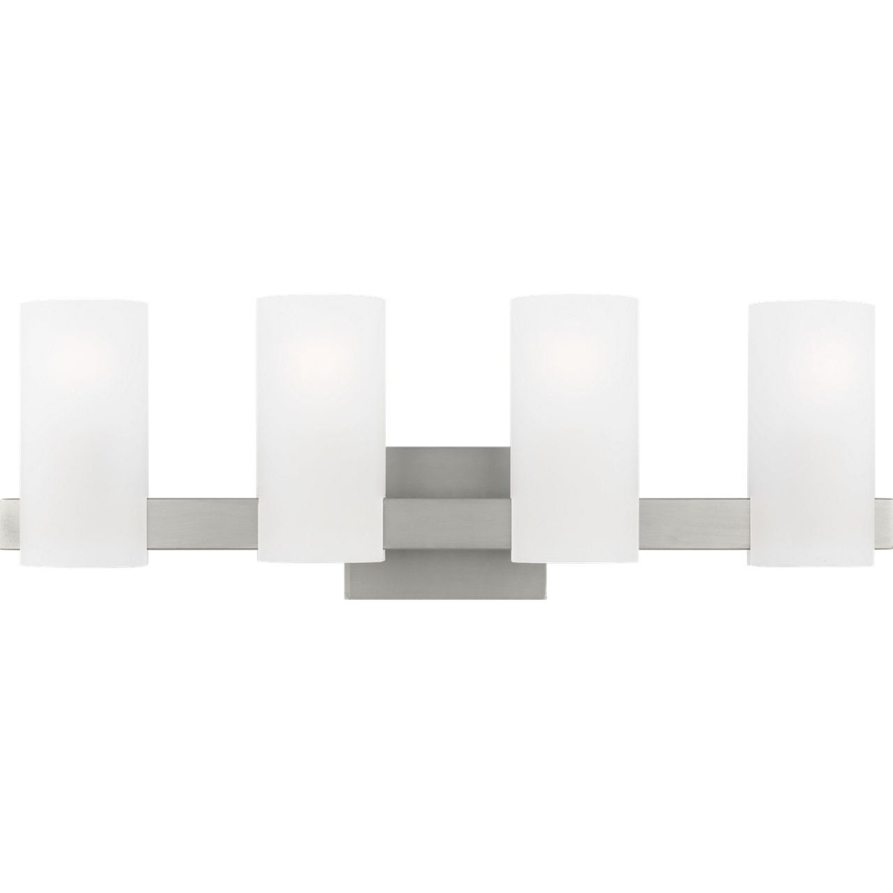 Drew & Jonathan Scott Rhode 4 Light 27 inch Brushed Steel Vanity Light Wall Light