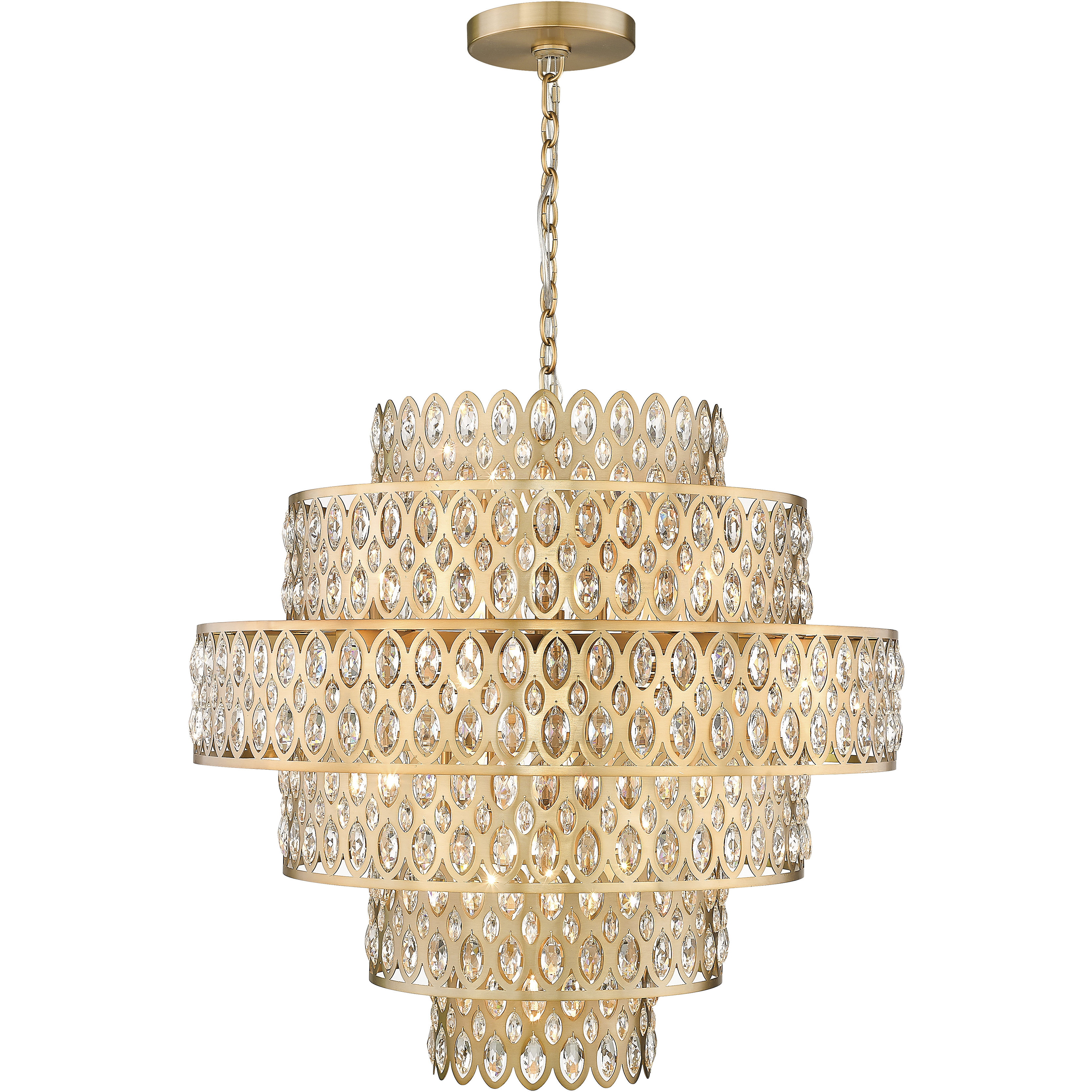 Dealey 17 Light 32.5 inch Heirloom Brass Chandelier Ceiling Light
