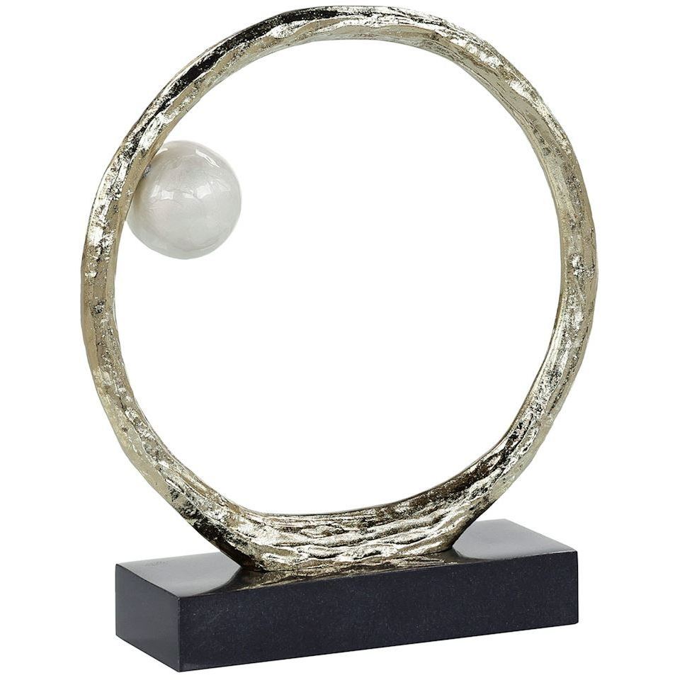 Anello di Perle 17 X 14.75 inch Sculpture, on Iron Base, Small