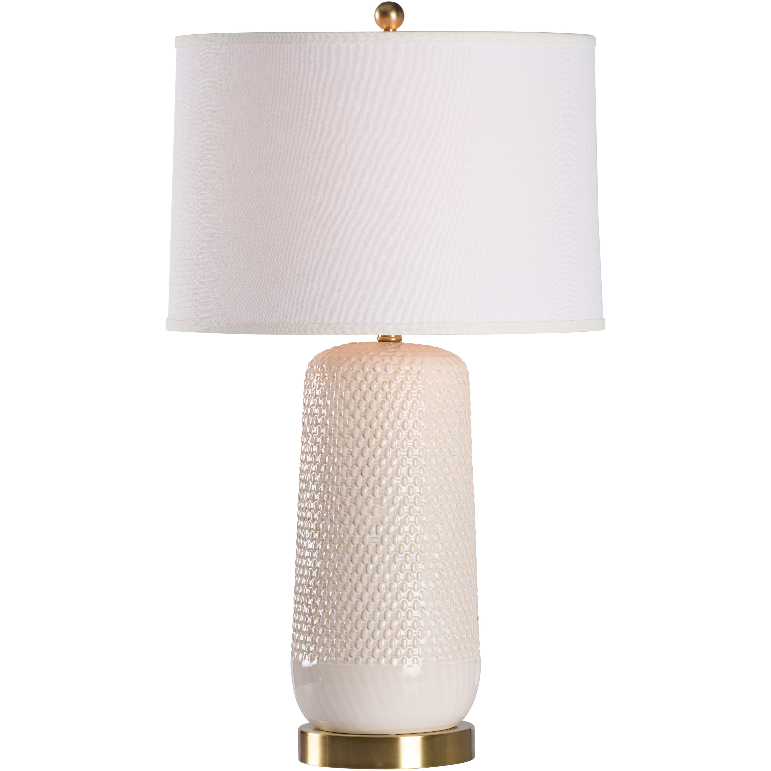 Sophia 22.5 inch 100.00 watt White/Cream and Gold Table Lamp Portable Light