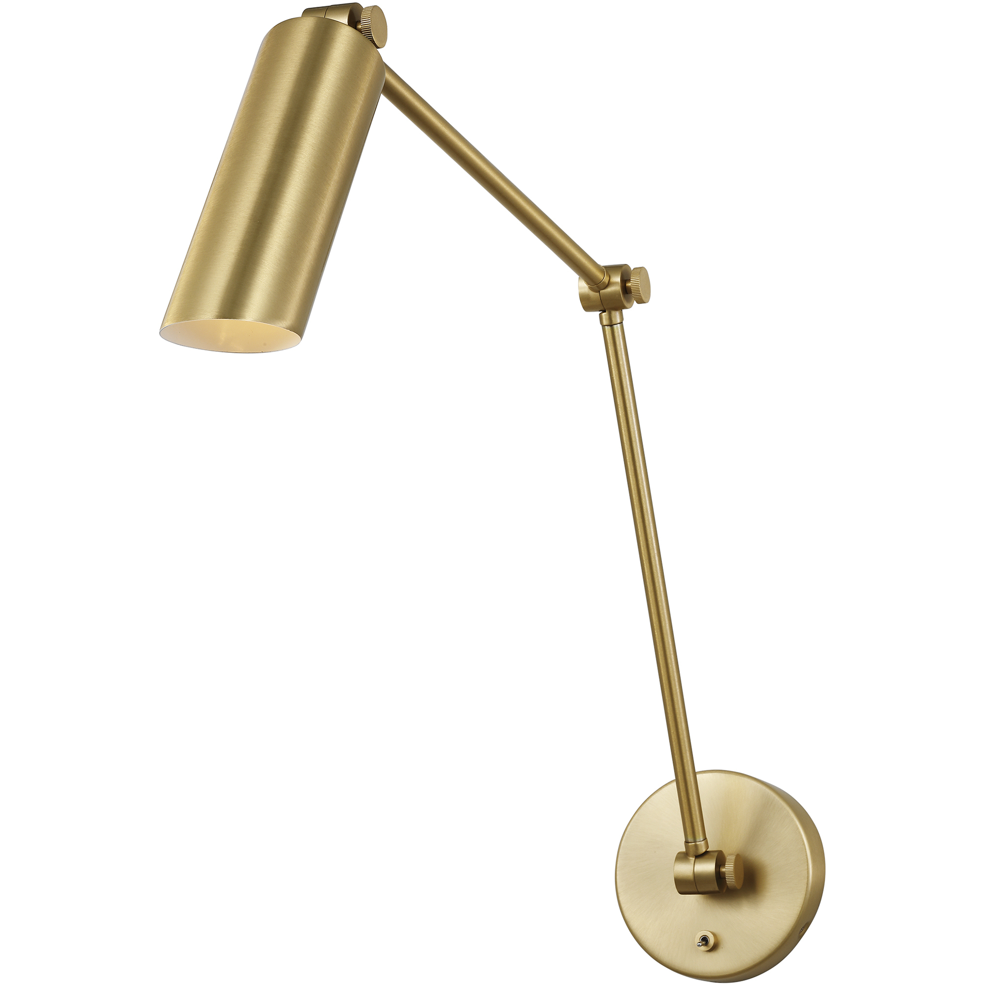 Drew & Jonathan Frasar 1 Light 4.75 inch Satin Brass Two Arm Sconce Wall Light, Large