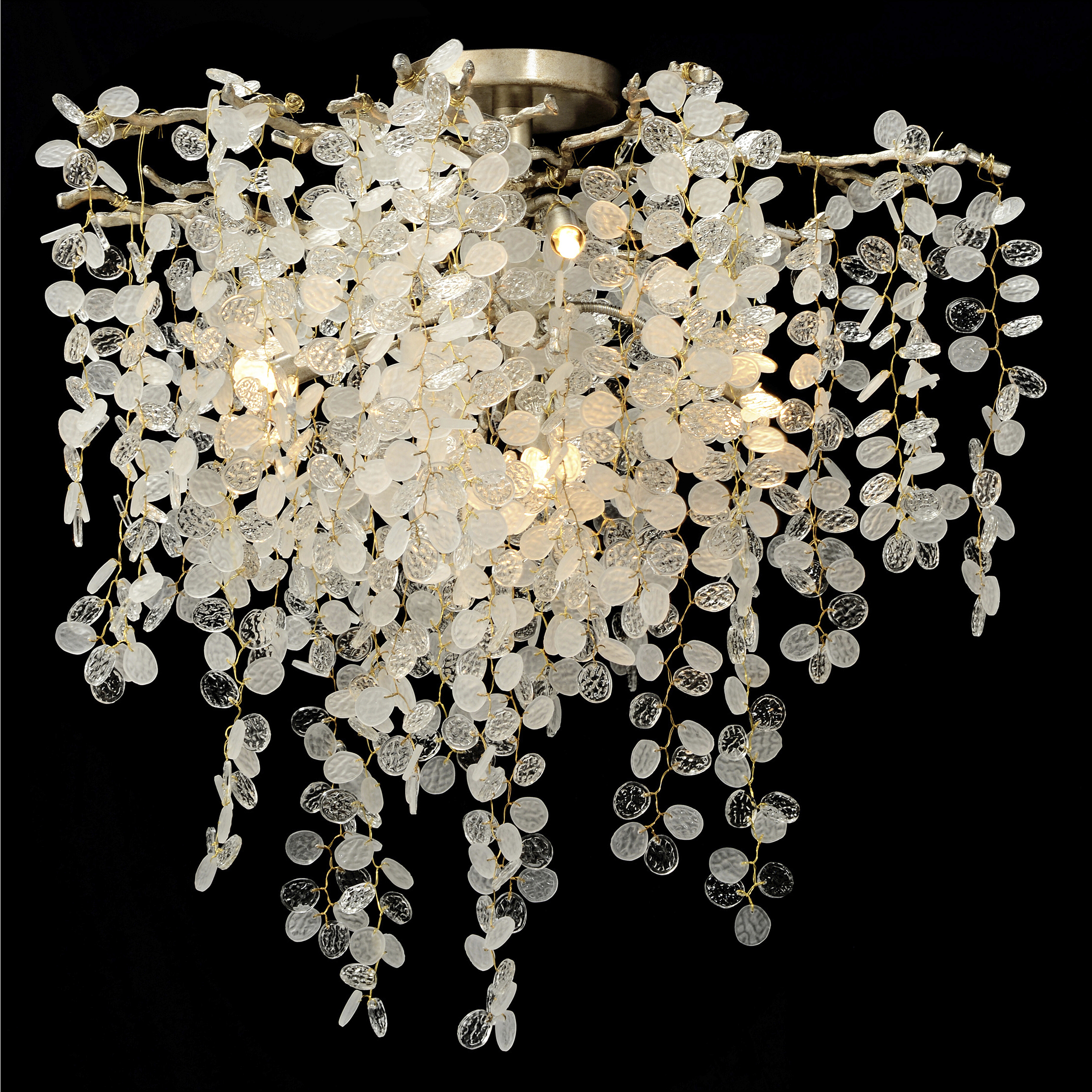 Shiro-Noda 5 Light Champagne Chandelier Ceiling Light