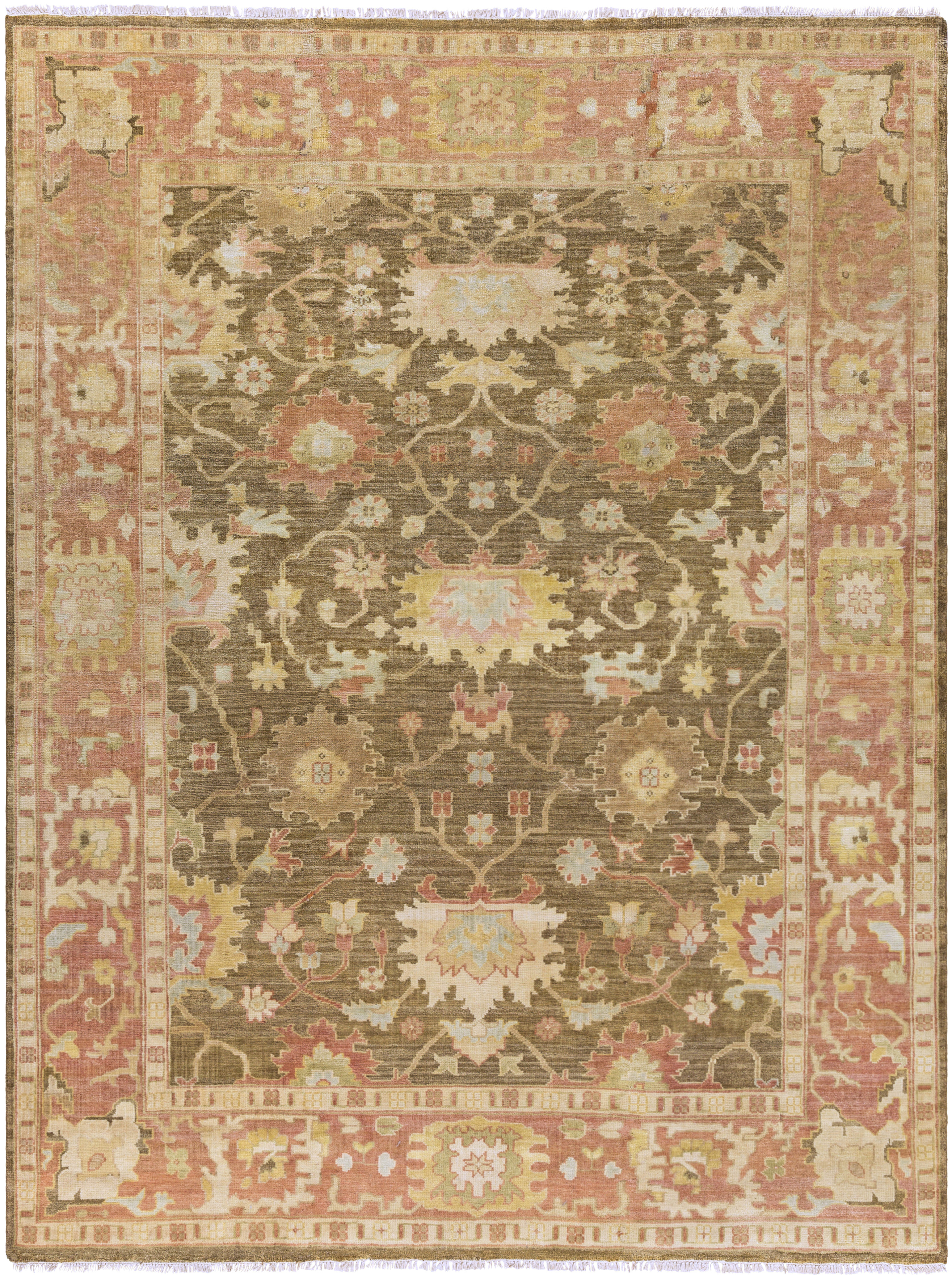 Fantasia 132 X 96 inch Burgundy Rug, Rectangle