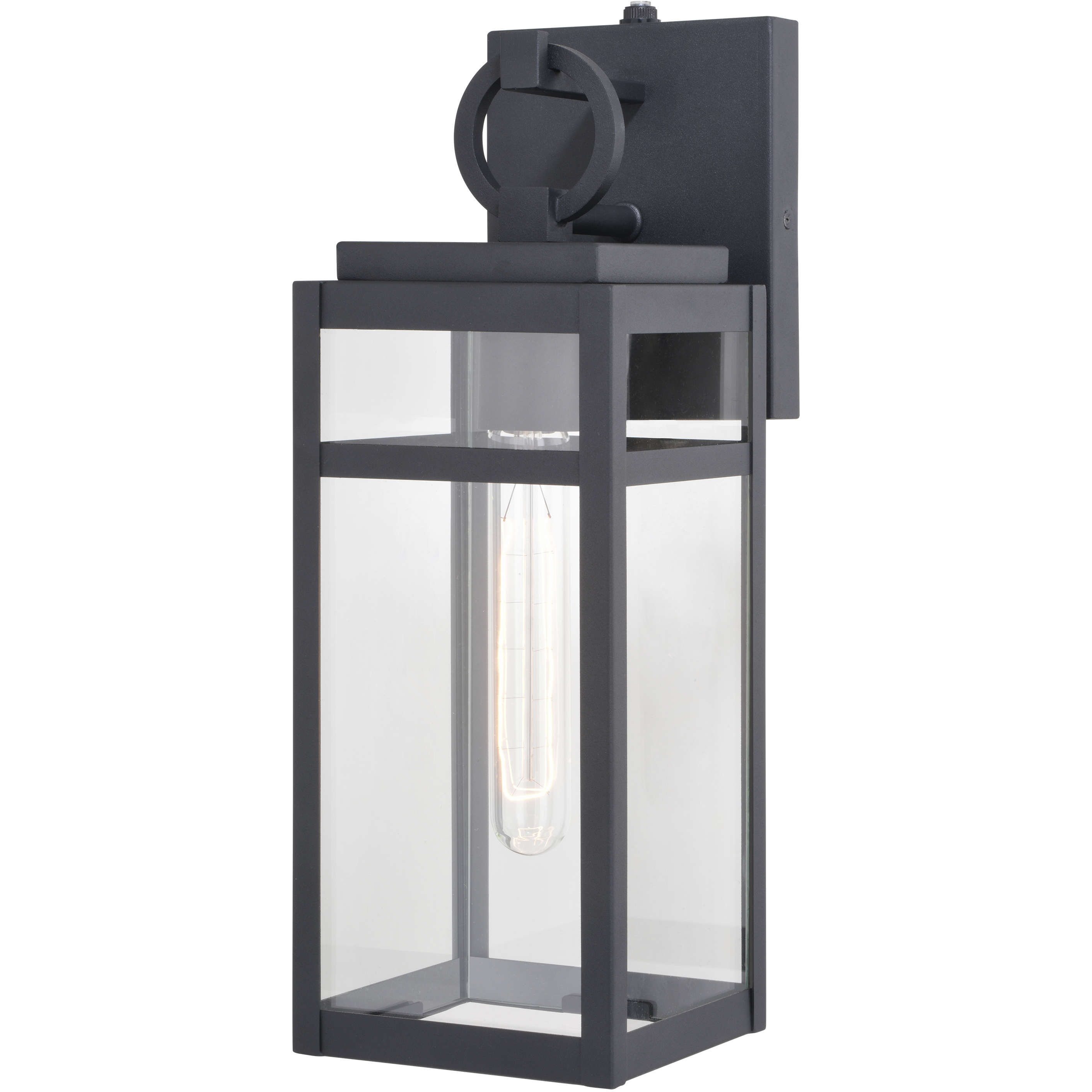 Hubbard LED 15.25 inch Textured Black Outdoor Wall