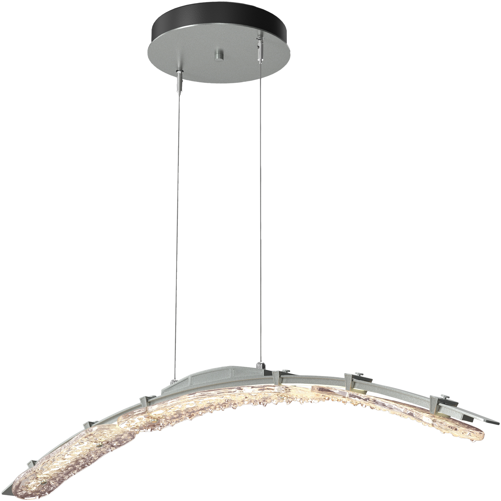 Glissade LED 4.1 inch Vintage Platinum Pendant Ceiling Light, Large