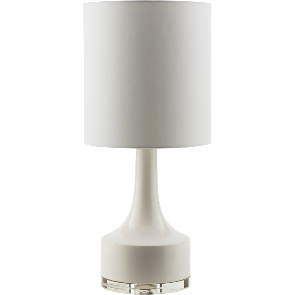 Decovio 11484 W1 Pomona 24.5 inch 100 Watt White Table Lamp Portable Light