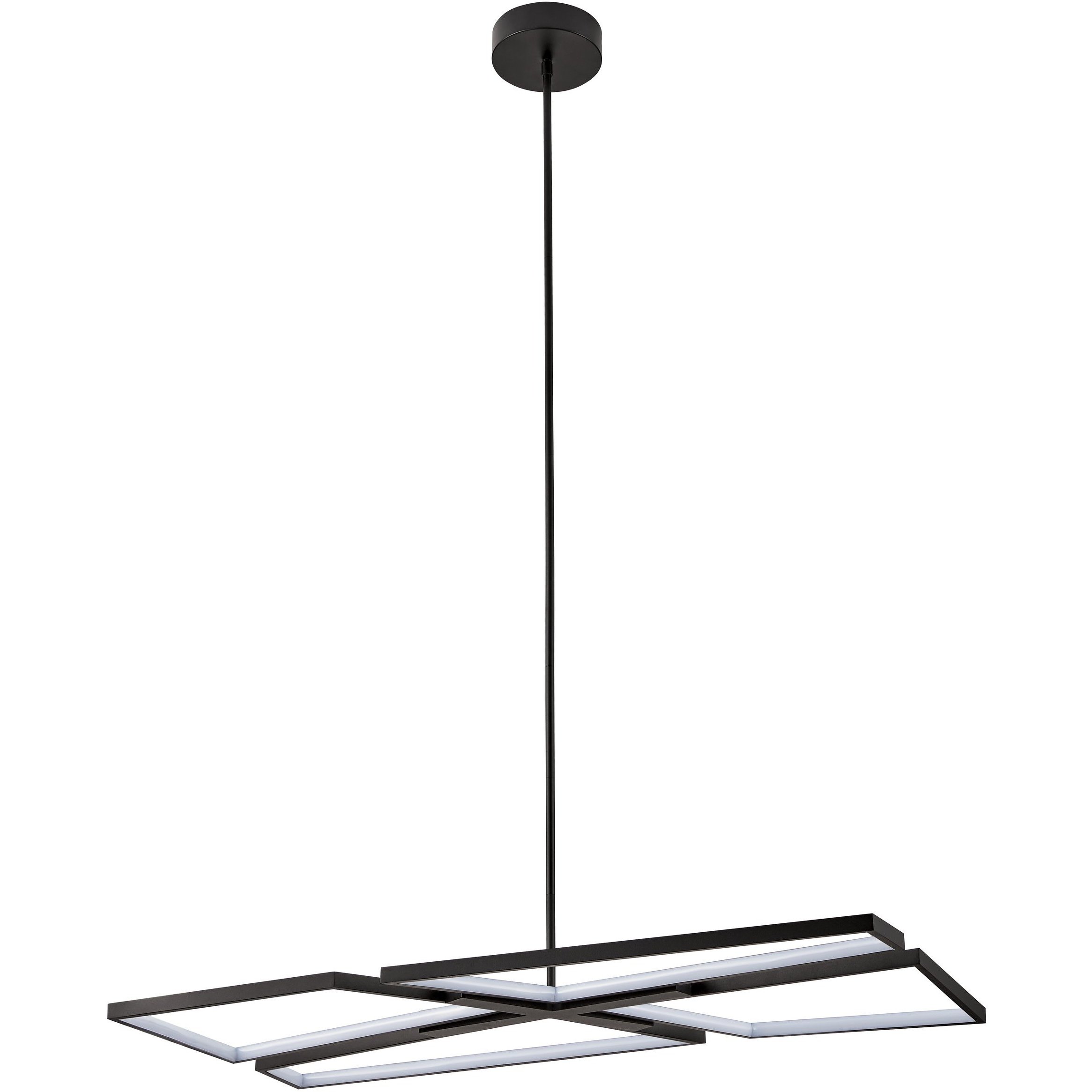 Alfie LED 20 inch Textured Black Chandelier Ceiling Light