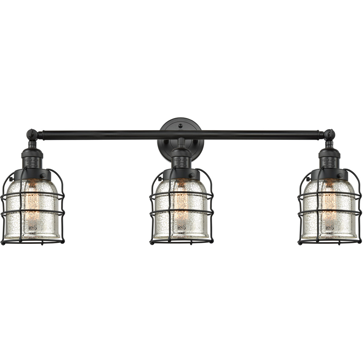 Black cage vanity light outlet