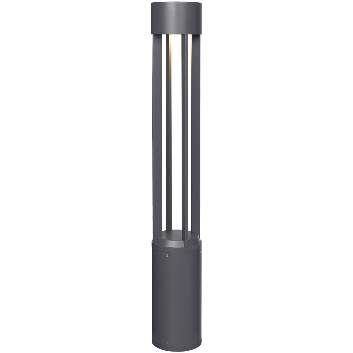 Sean Lavin Turbo 120 26.3 watt Charcoal Outdoor Bollard in LED 80 CRI 4000K, 40 Degree, Button Photocontrol, 120V-277V, Integrated LED