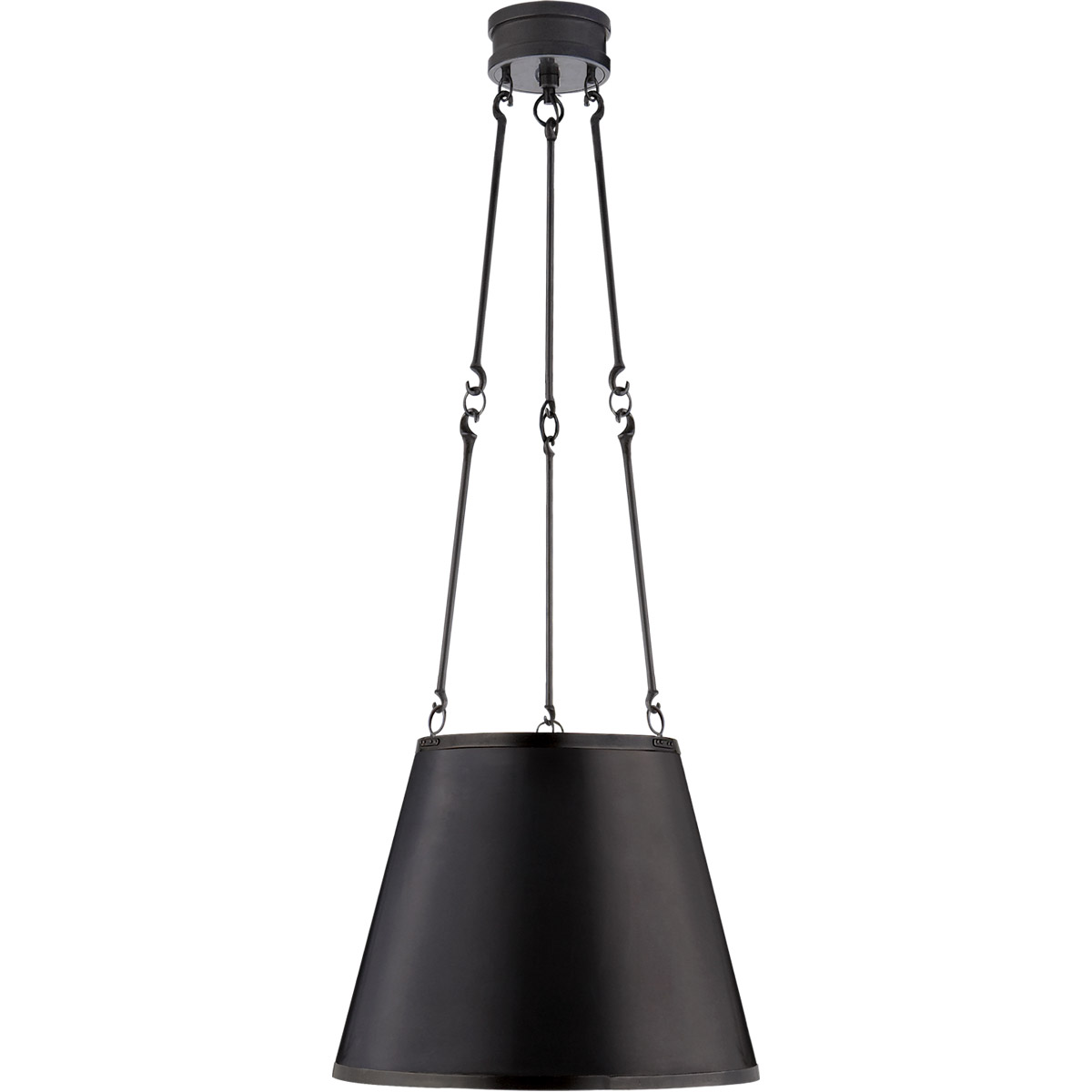 Alexa Hampton Lily 3 Light 15 inch Gun Metal Hanging Shade Ceiling Light