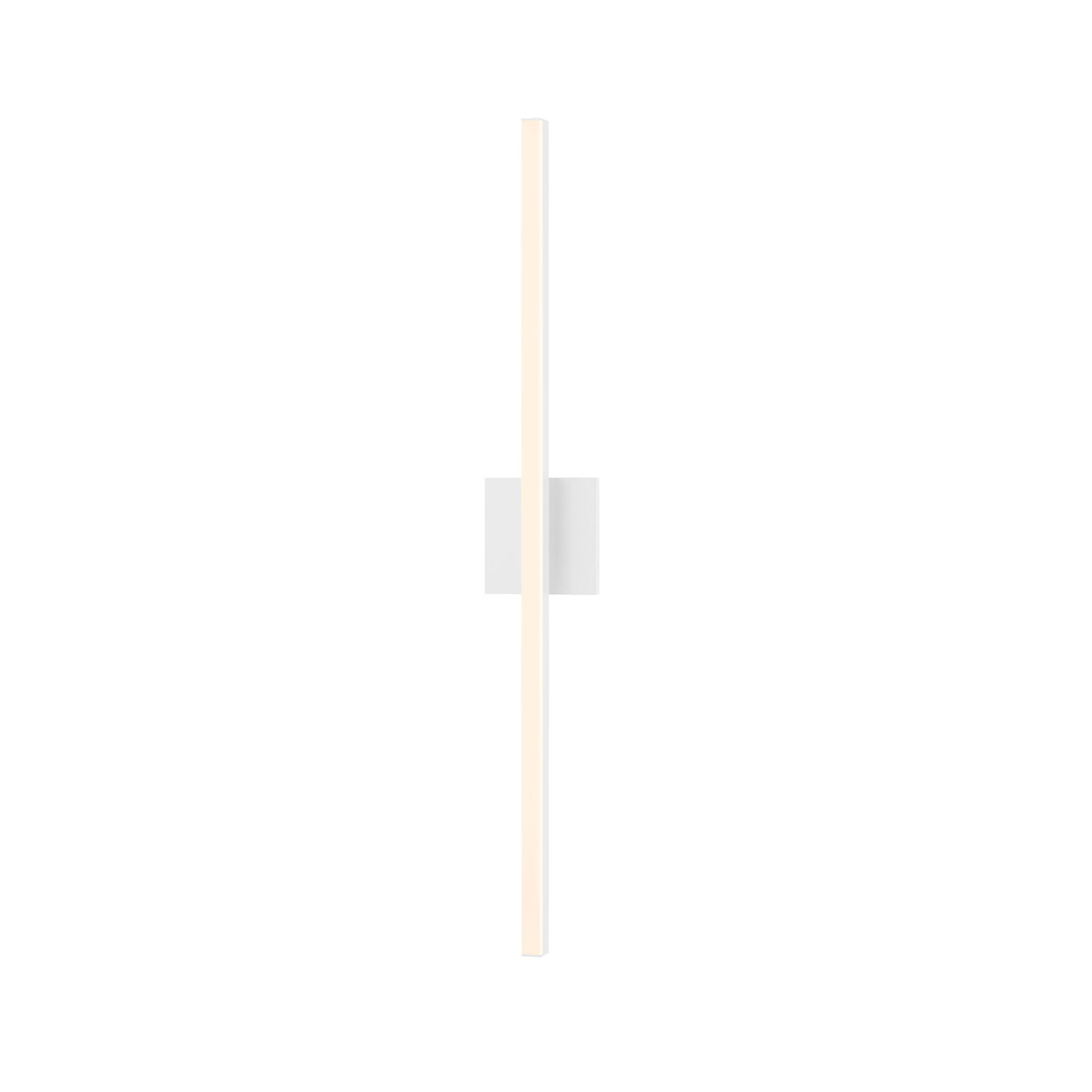 Stix LED 1 inch Satin White Vanity Light Wall Light