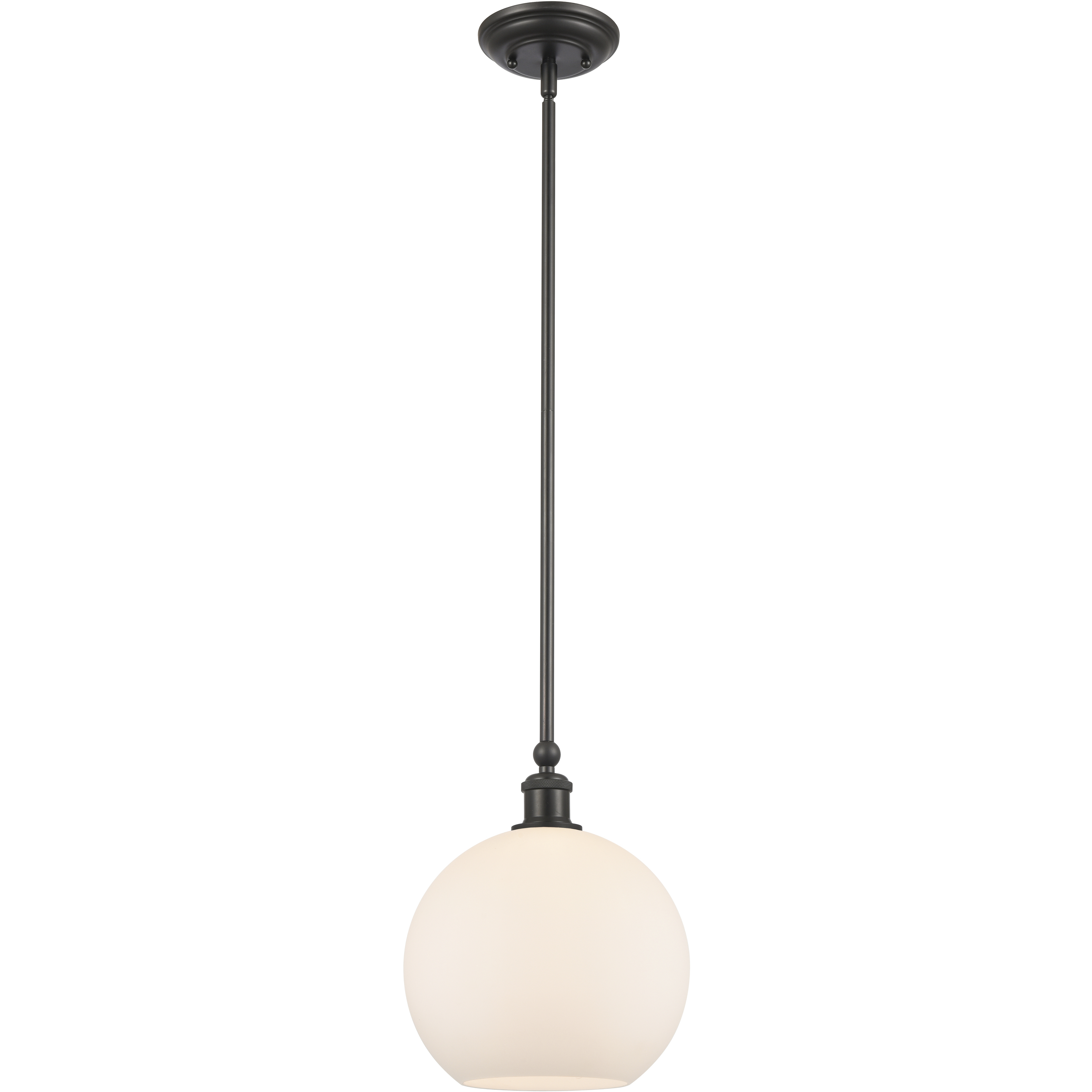 Ballston Concord LED 10 inch Matte Black Mini Pendant Ceiling Light in Matte White